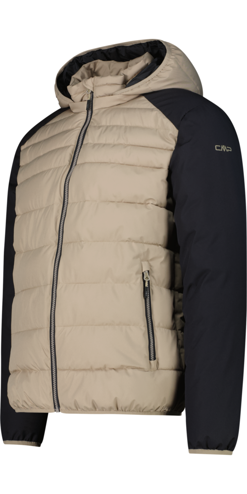 CMP Steppjacke »MAN JACKET SNAPS HOOD« mit Kapuze mit abnehmbarer Kapuze, aus Polyester