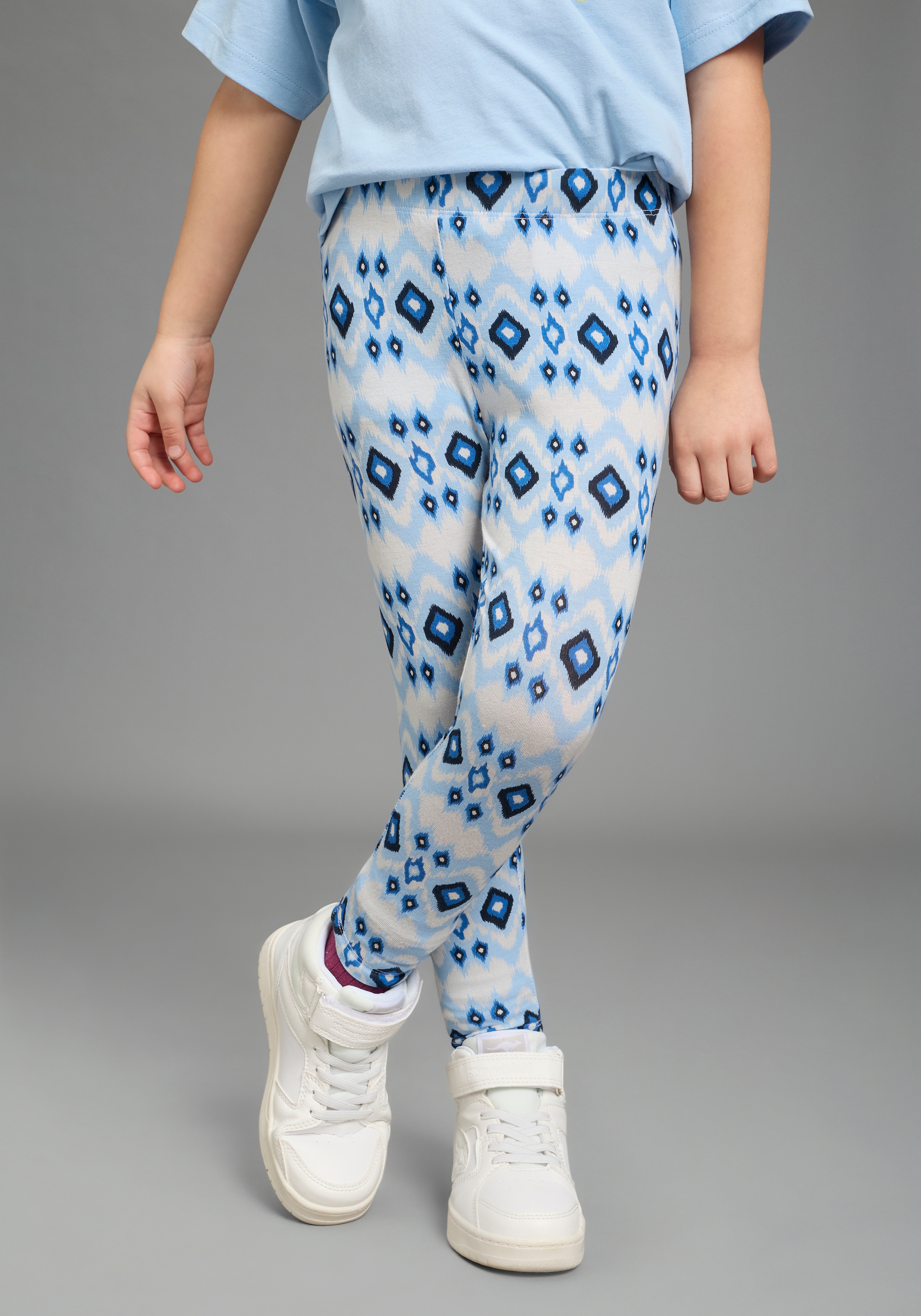 KangaROOS Leggings »Kangaroos 2er Pack Leggings für kleine Mädchen«  schmale Passform, normale Leibhöhe, mit innenliegendem Gummizug