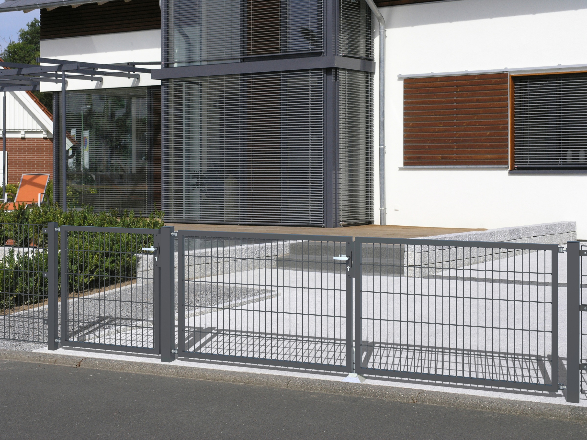 Alberts Zaundoppeltür »Flexo«, 250 cm Breite, in versch. Höhen