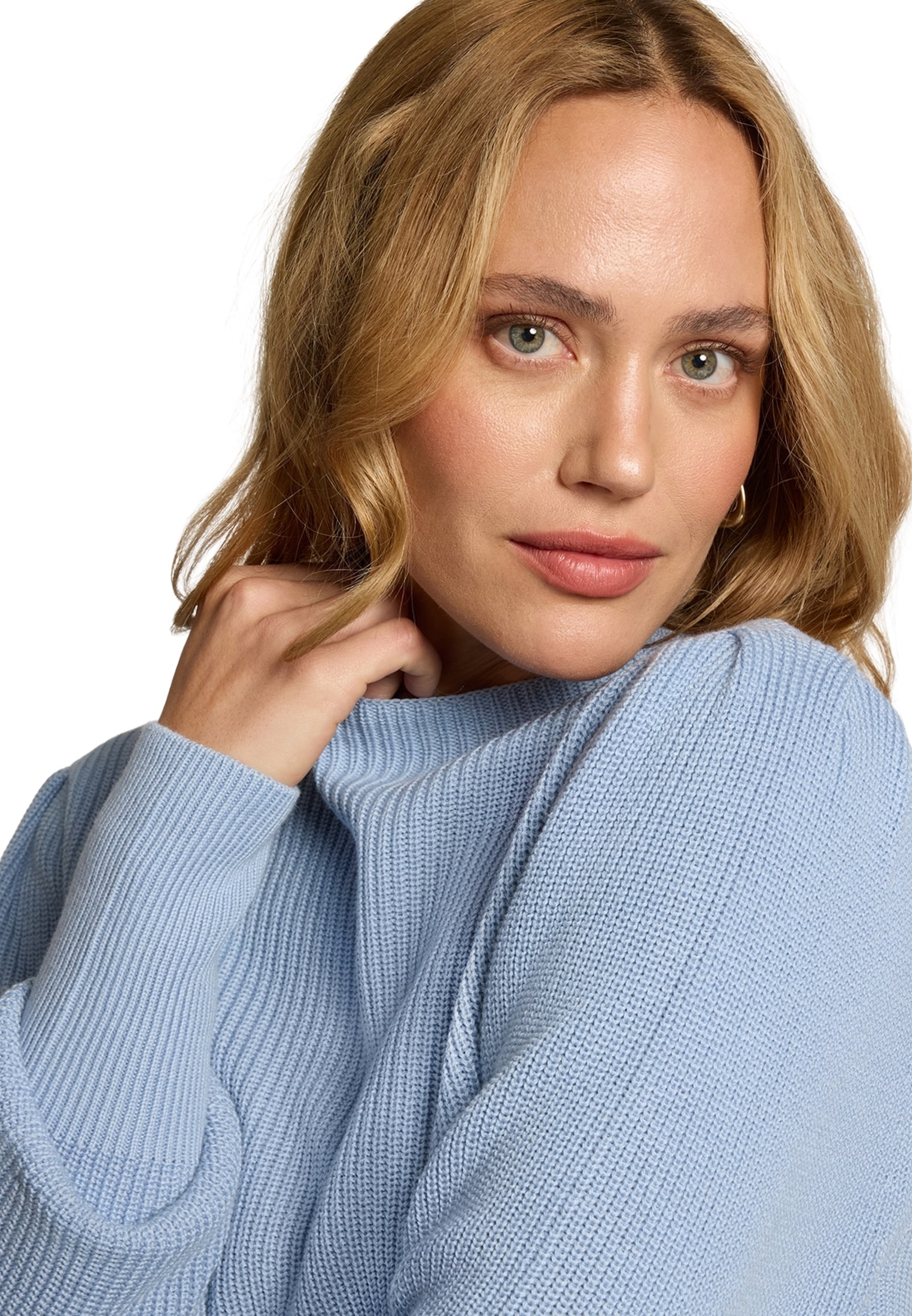 Zero Strickpullover »Strickpullover mit Ballonärmeln«