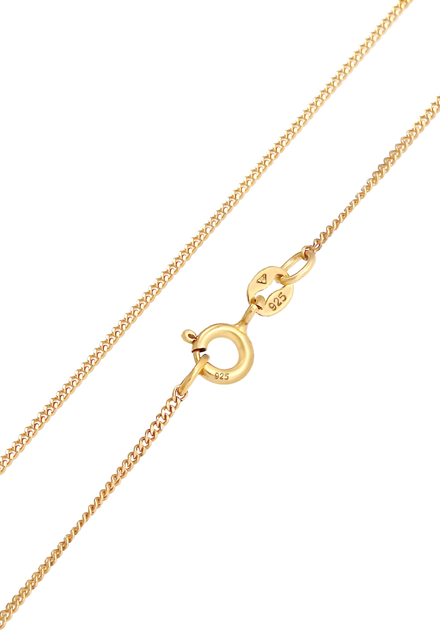 Elli Kette mit Anhänger »Halskette Y-Kette Kreis Plättchen Geo 925 Silber«