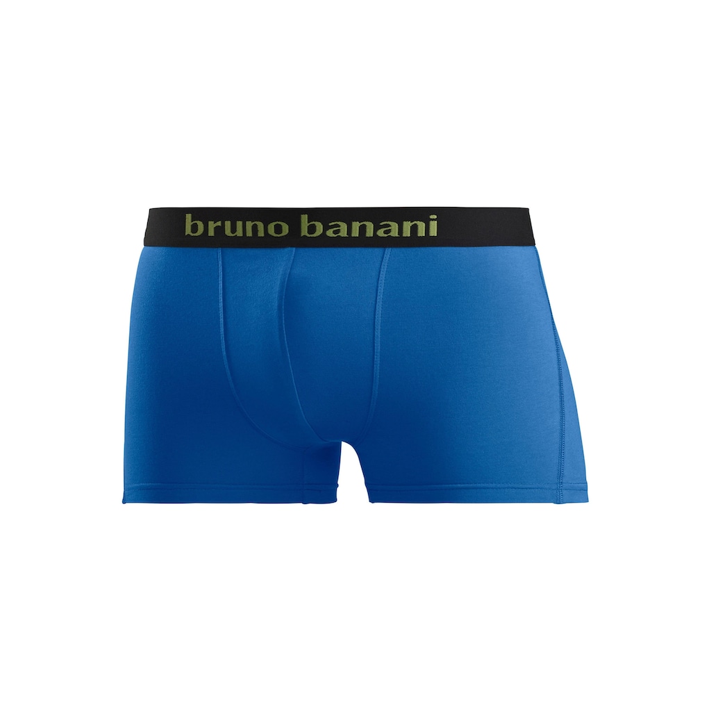 Bruno Banani Boxer, (Packung, 4 St.), mit farbigen Marken-Schriftzug am Bündchen