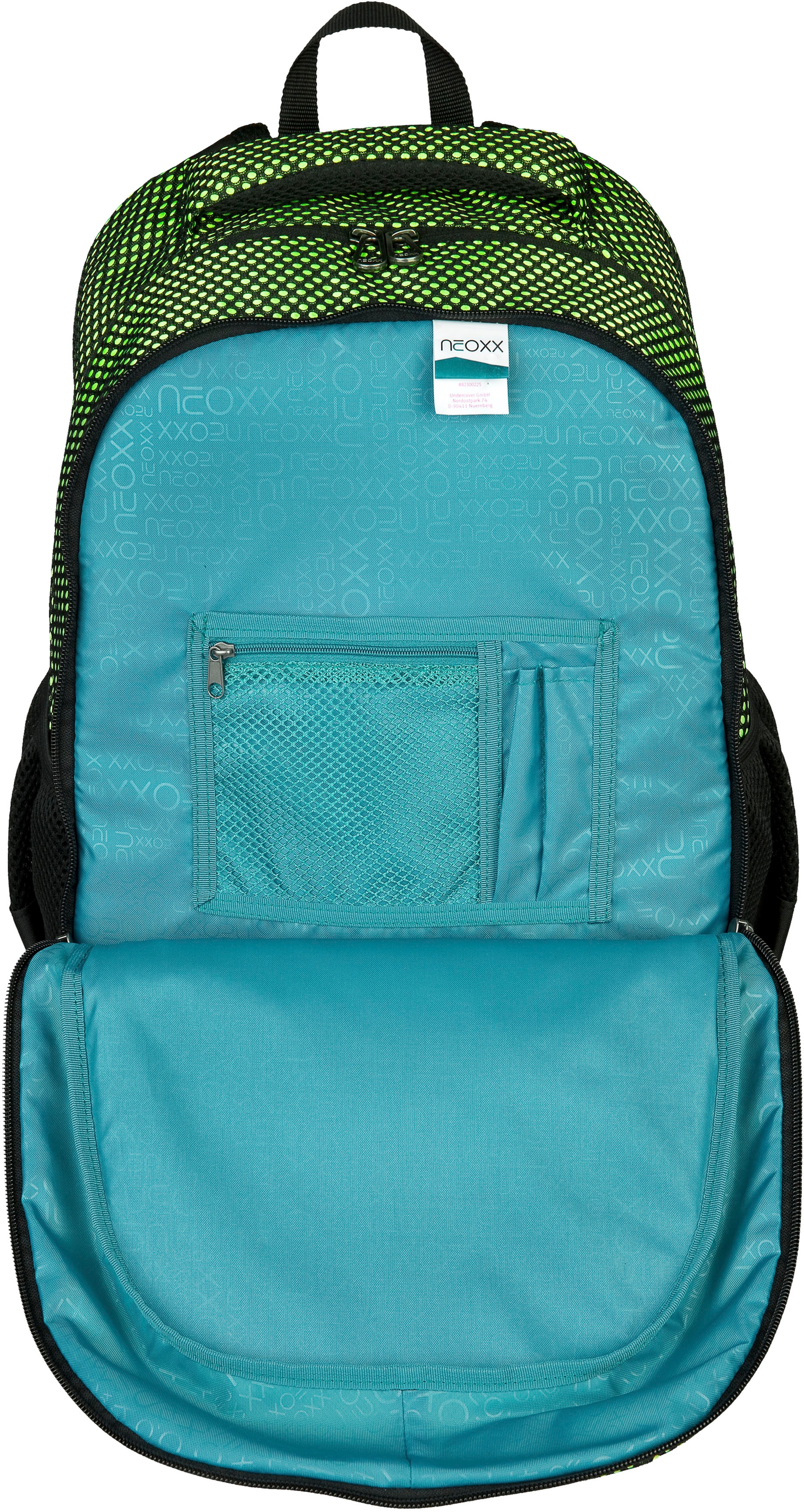 neoxx Schulrucksack »Fly, All about Neon«, aus recycelten PET-Flaschen
