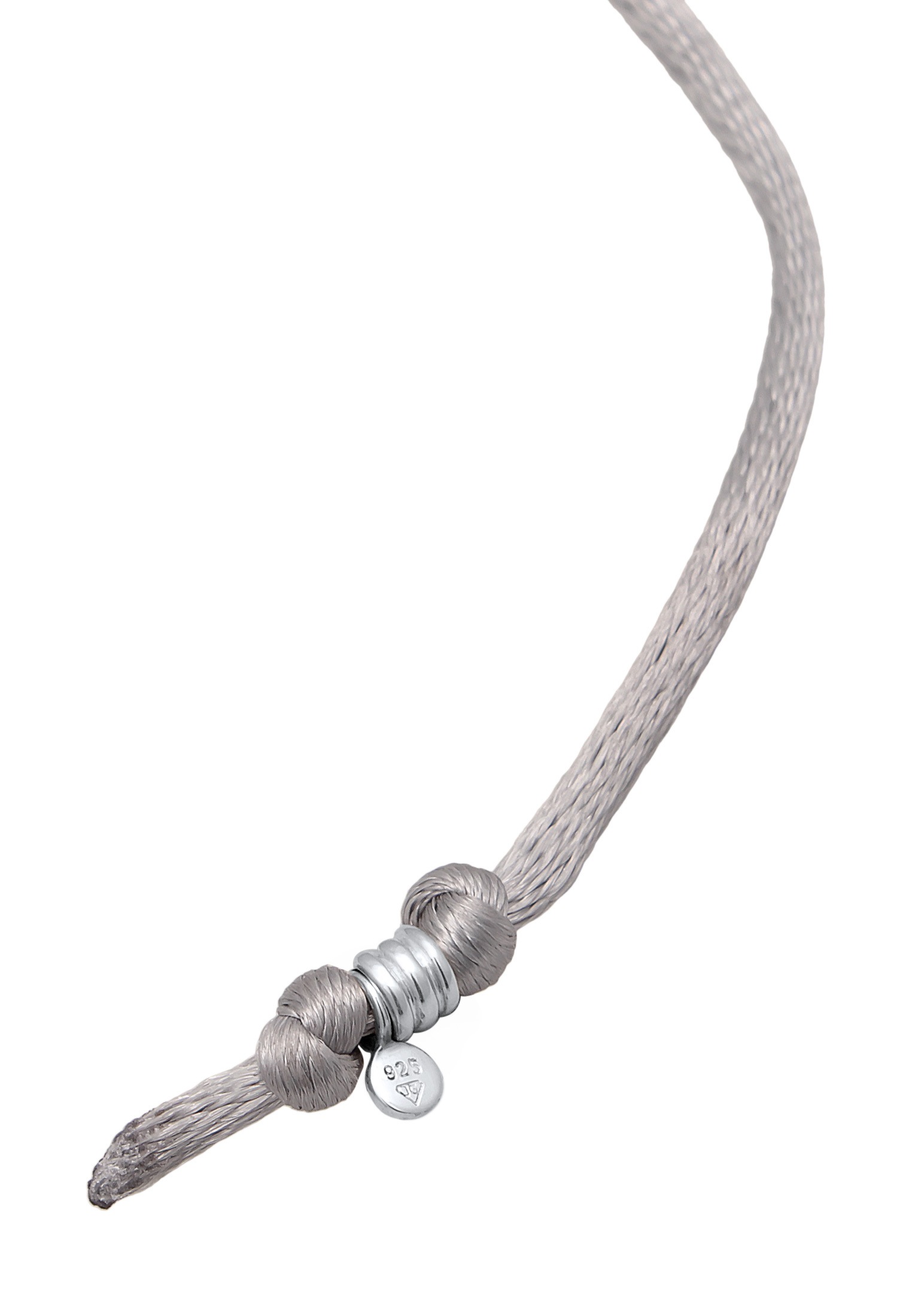 Elli Kette mit Anhänger »Halskette Satinband Tropfen Anhänger 925 Silber«