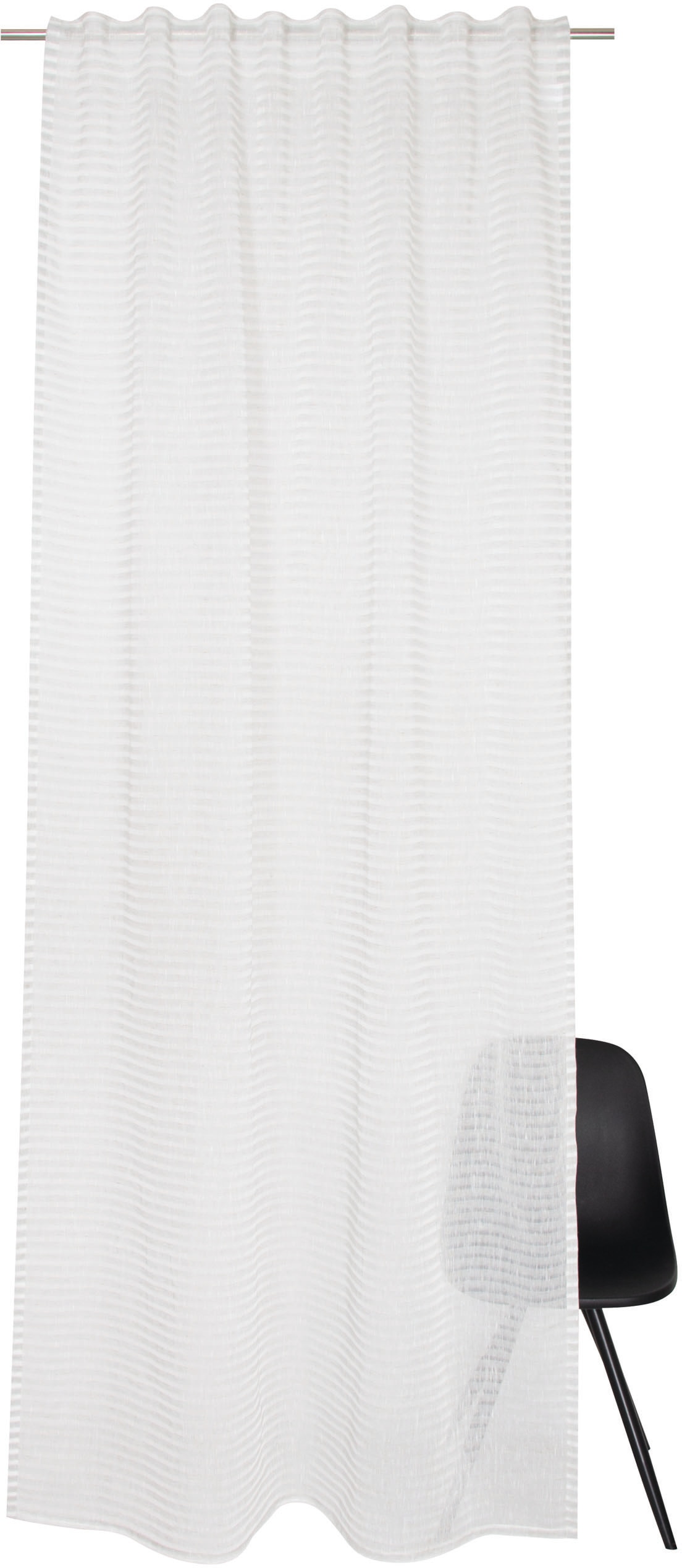 TOM TAILOR HOME Vorhang »Natural Stripe«, (1 St.), transparent