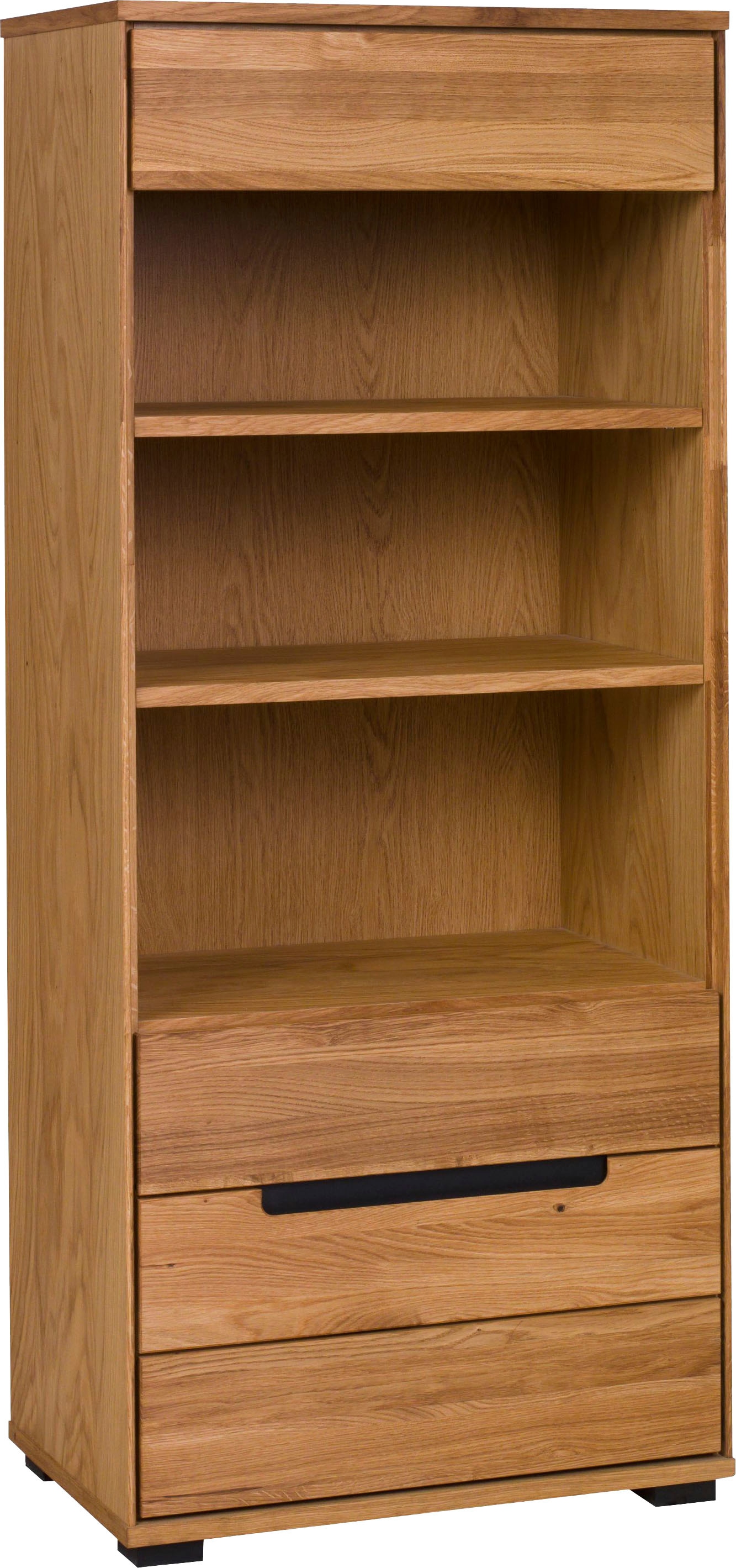 Home affaire, Vitrine »Vitrine LOLA B/T/H: 62,5/40,5/146,5cm« Eiche teilmassiv, Türen mit dampfer, braun, FSC -zertifizierter Holzwerkstoff, Furnier, 