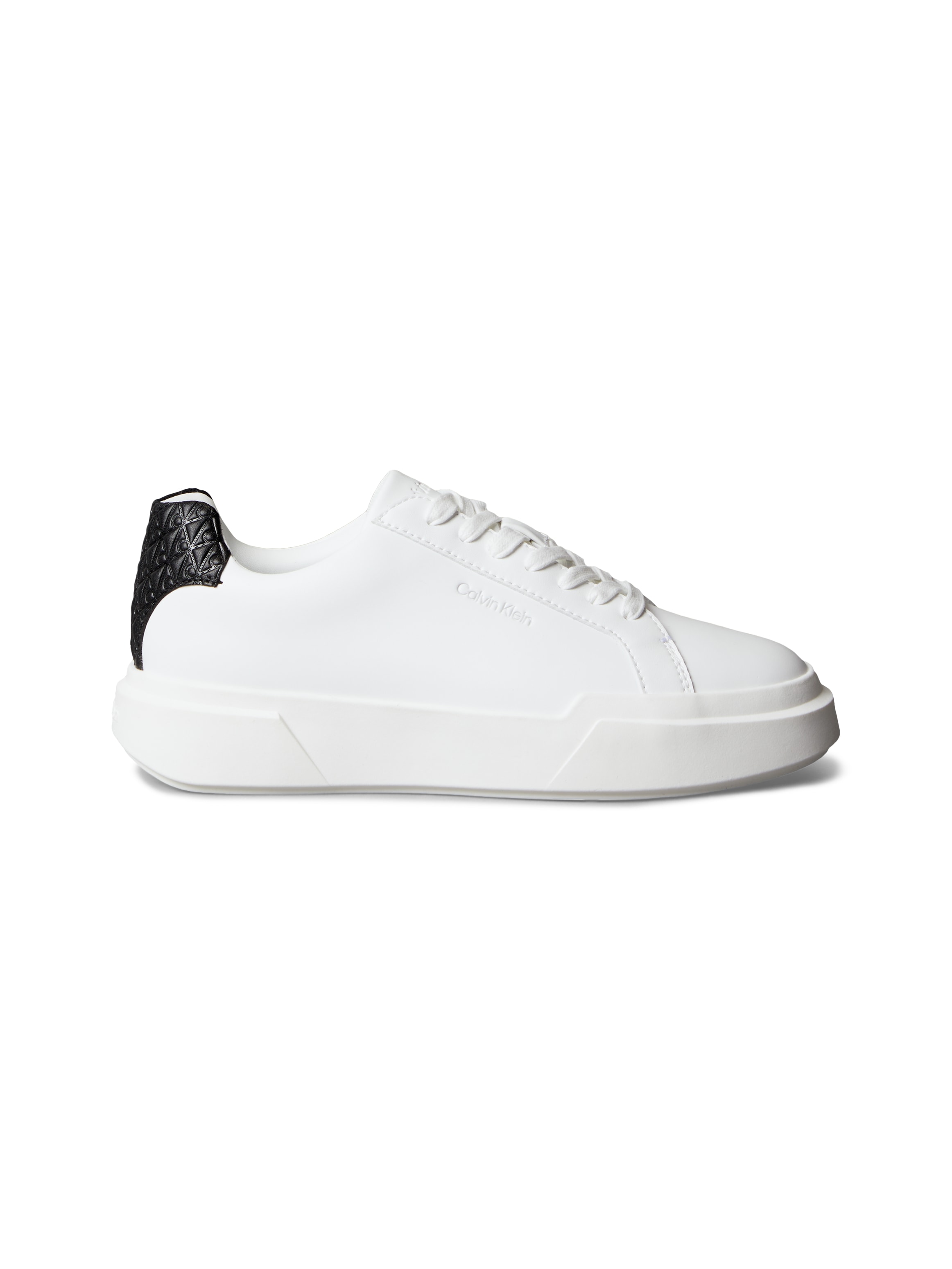 Calvin Klein Jeans Sneaker »CHUNKY CUPS LACE LTH BT AOP WN«  Schnürschuh, Halbschuh, Freizeitsneaker mit Kontrastbesatz