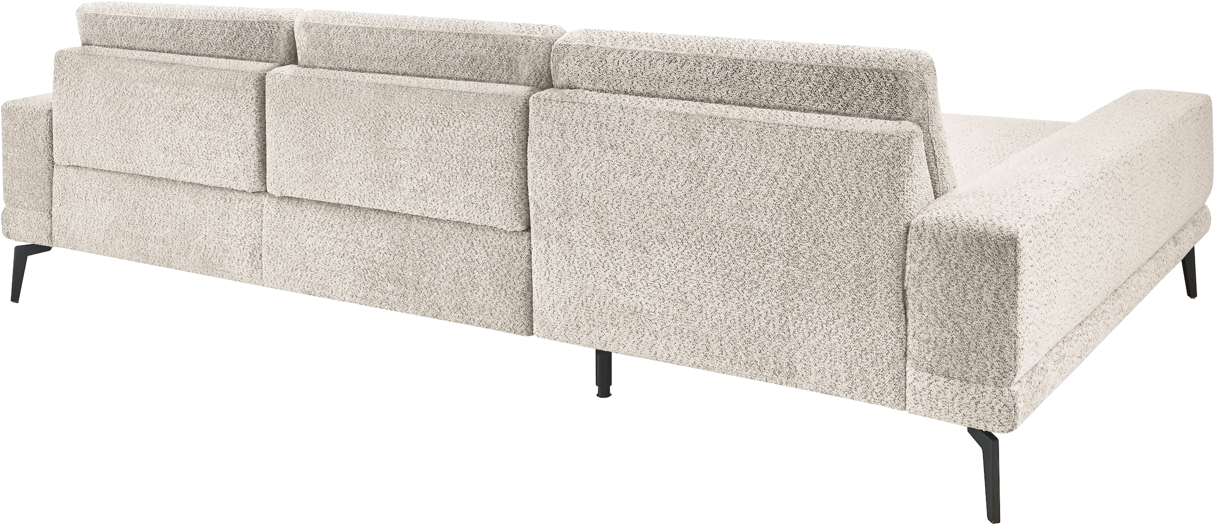 set one by Musterring Ecksofa »SO 3600 optimaler Sitzkomfort in Federkern o. Kaltschaum, 2 Sitzhöhen«, Sitzhöhe 42 cm, Kaltschaum, B 293 x T 180 cm, Kama sand