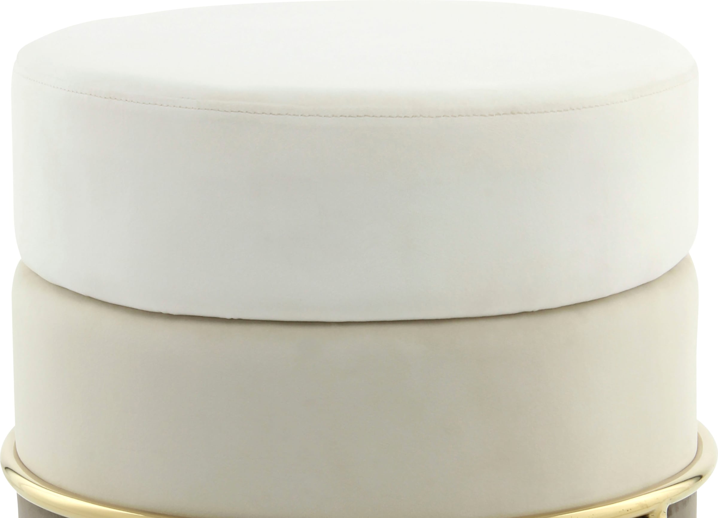 Kayoom Sitzhocker »Hocker Matilda 125,  Komfortable runde Form, Gemütlicher Design-Hocker« 1 Stk. tlg. samtweich, elegant, gepolstert, große Sitzfläche