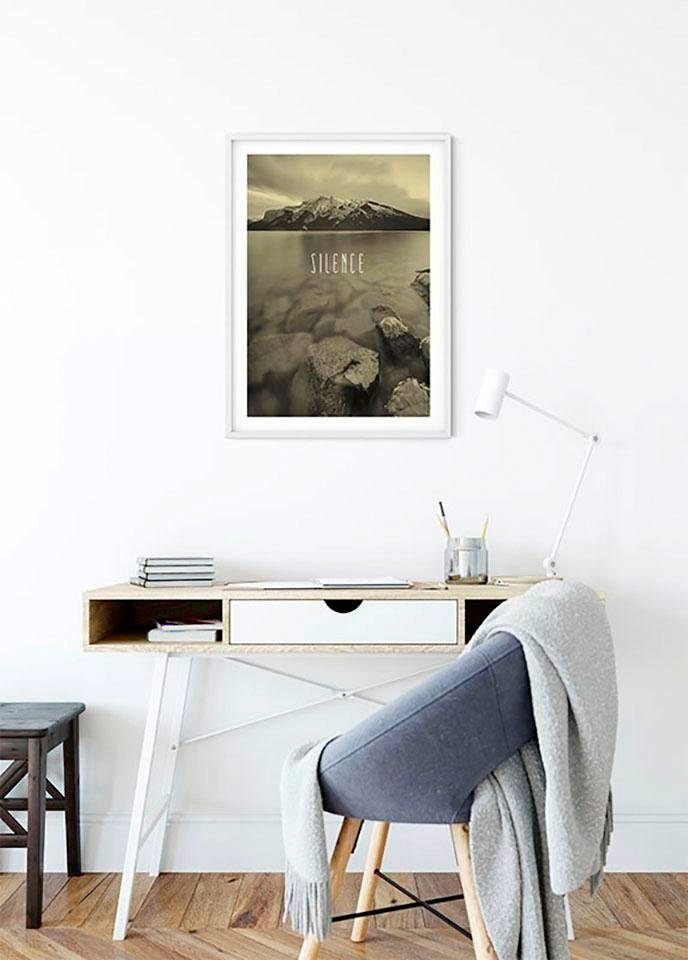 Komar Bild »Word Lake Silence Sand«, Natur, (1 St.), Wandbild zur Dekoration - ohne Rahmen