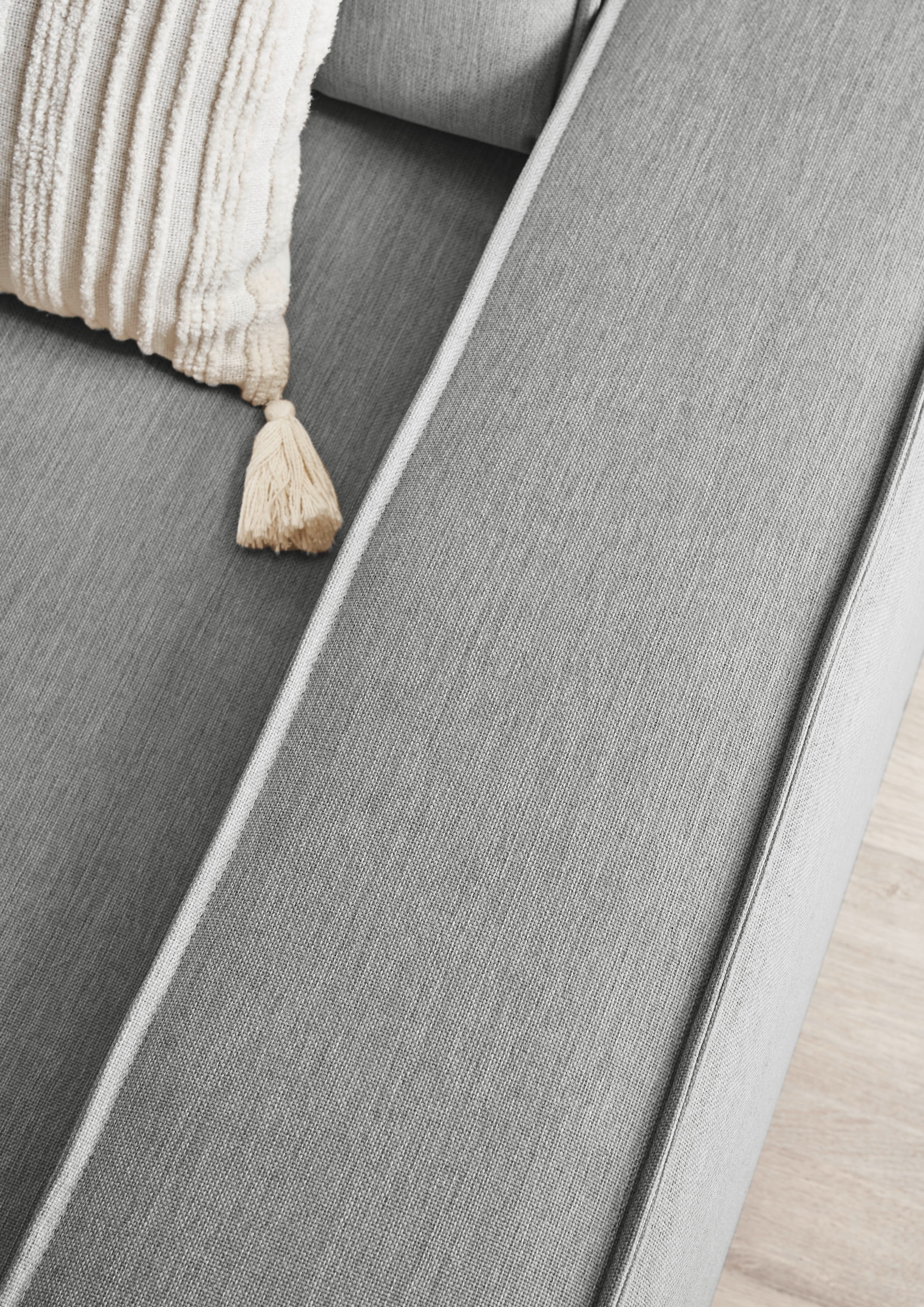 Home affaire Big-Sofa »NEU: SHERWOOD XXL, Big-Sofa (316cm), extra tiefe Sitzfläche 95 cm«, bequemer Sitzkomfort, Cord u. Leinenoptik, Kedernaht