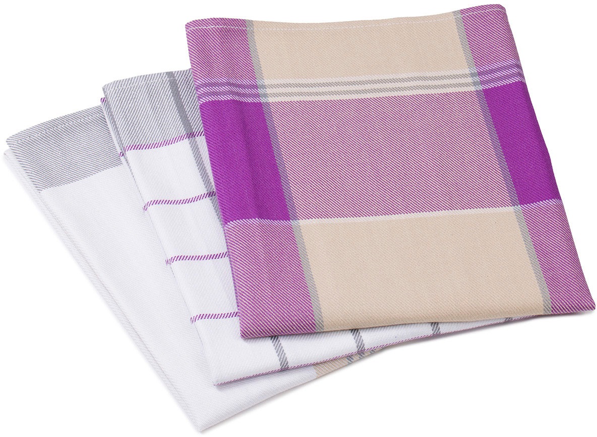Gözze Geschirrtuch »Geschirrtücher, Des. 60058«, (Set, 3 tlg.), Maß: 50 x 70 cm, Set: 2x kariert und 1x gestreift