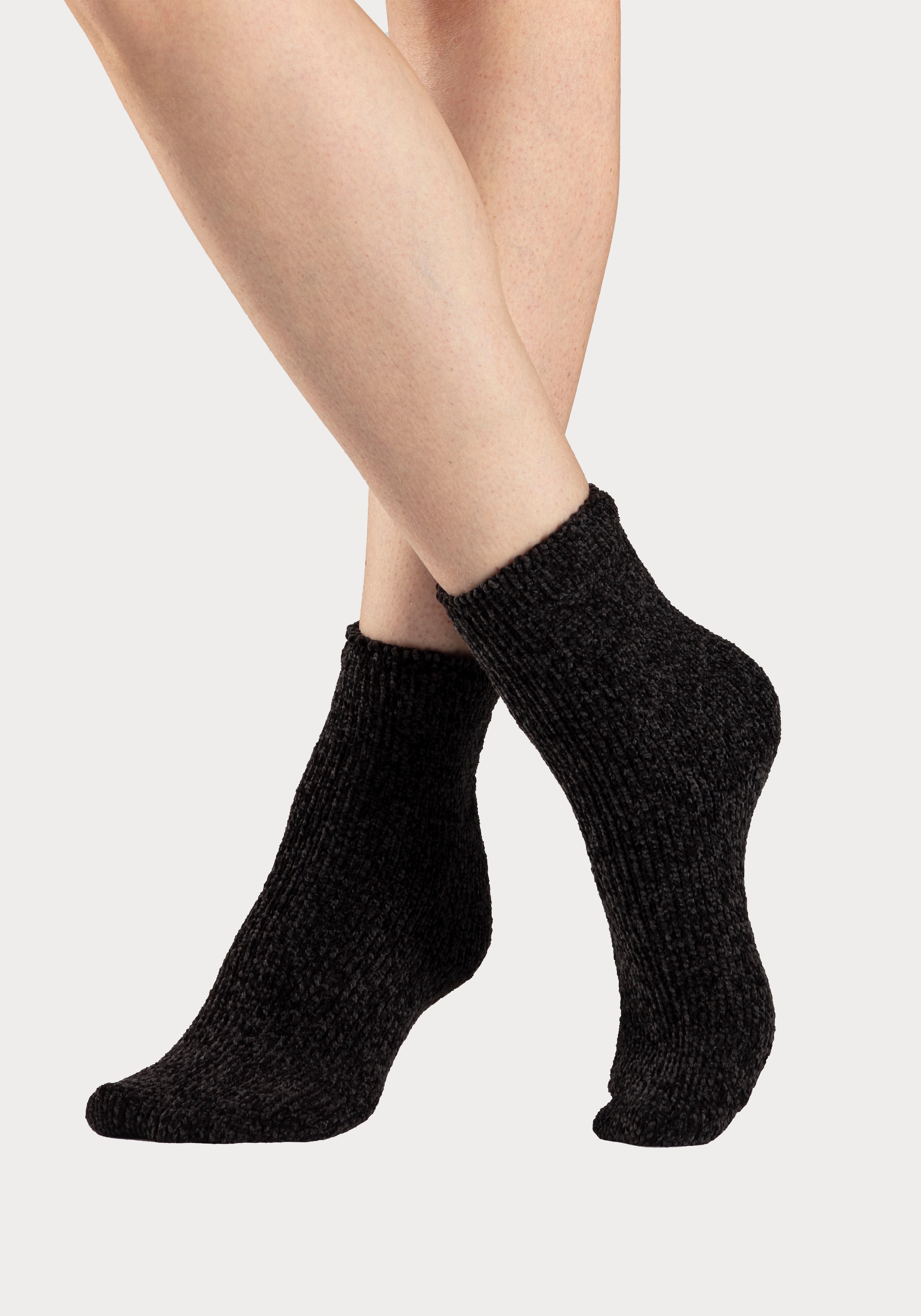 Lavana Kuschelsocken, (Packung, 5 Paar), ideal als Bettsocken