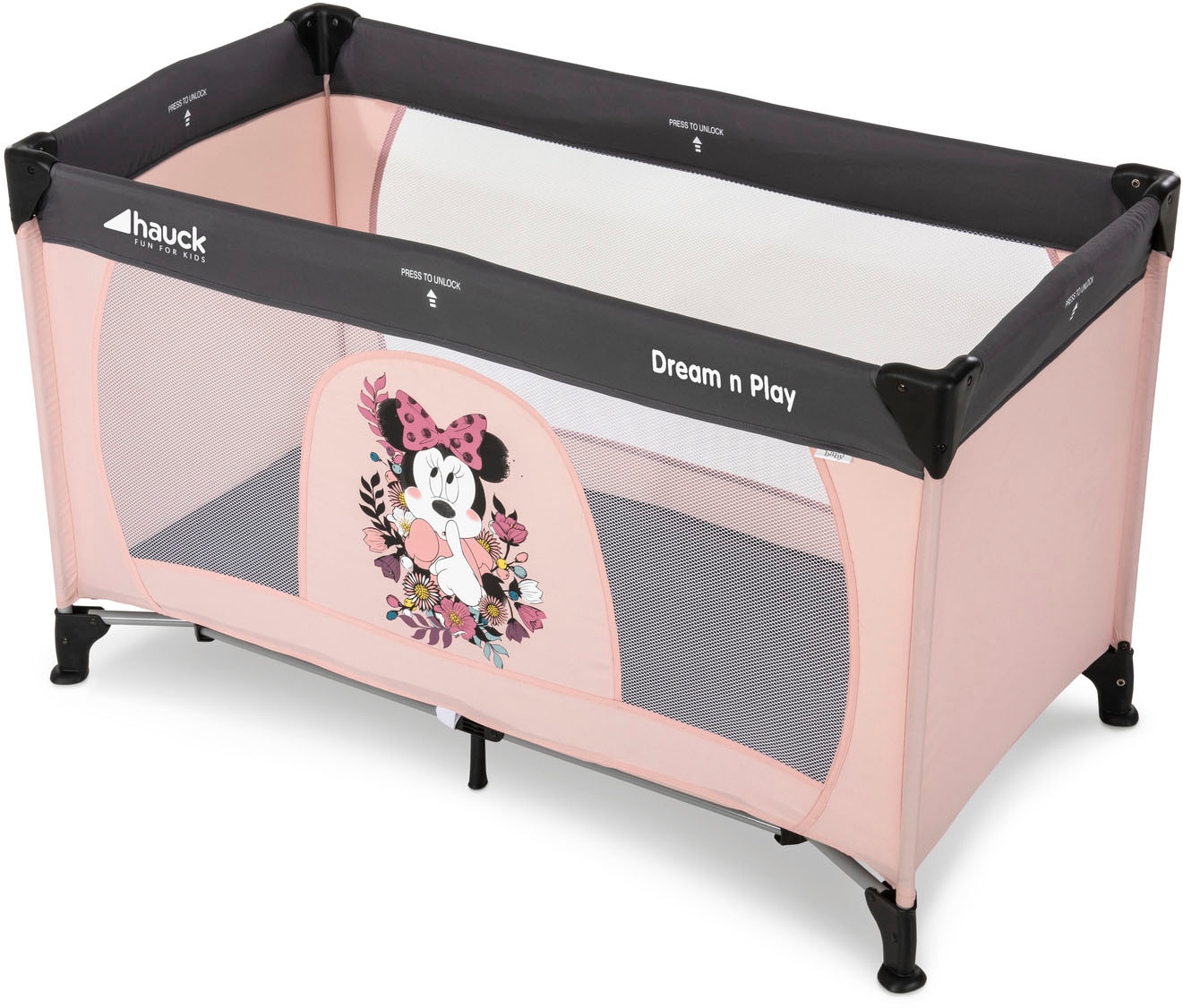 Hauck Baby-Reisebett »Dream N Play - Minnie Sweetheart«, inkl. Transporttasche