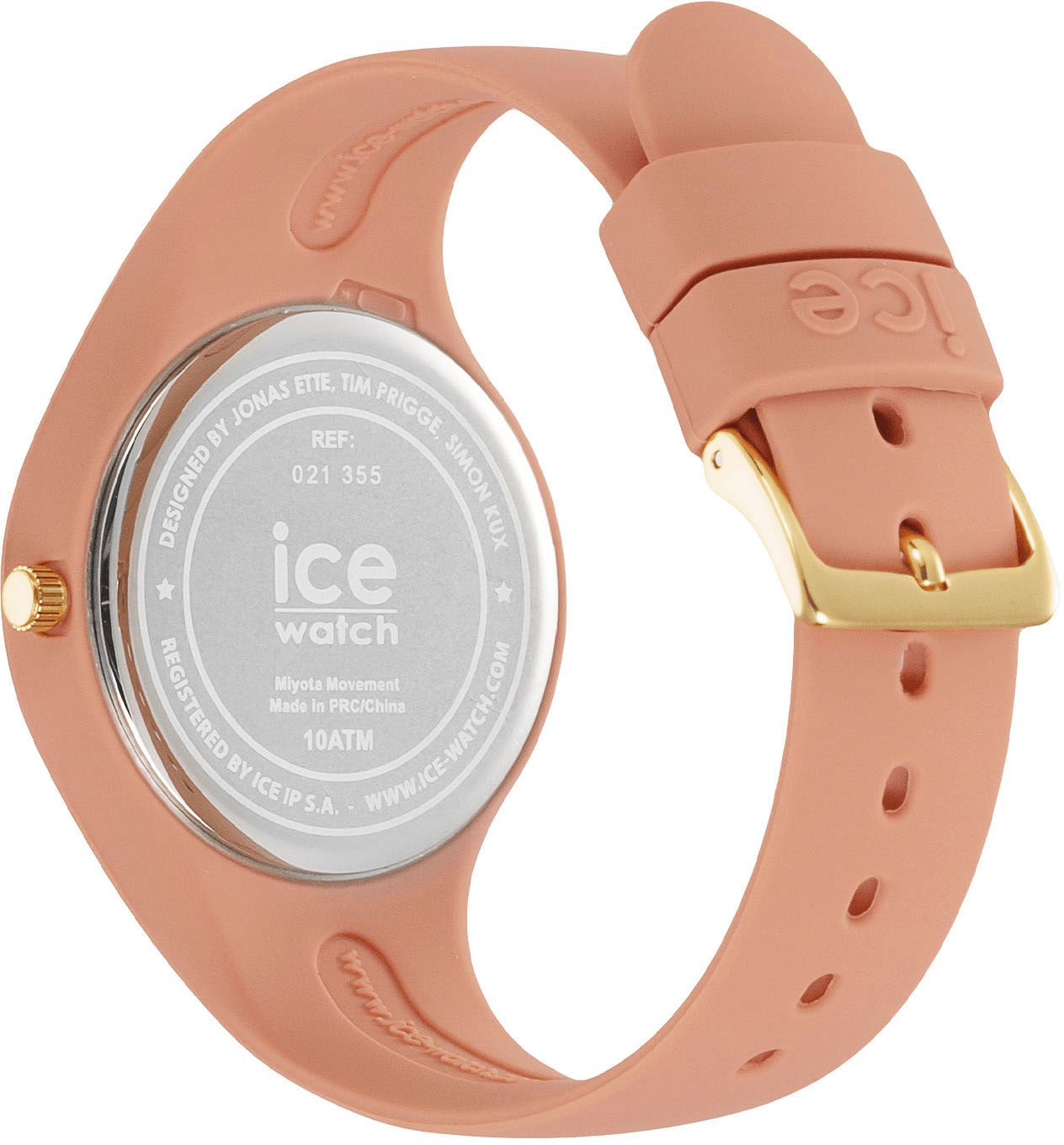 ice-watch Quarzuhr »ICE horizon - Clay - Small - 3H, 021355«, Armbanduhr, Damenuhr, analog, Silikonarmband