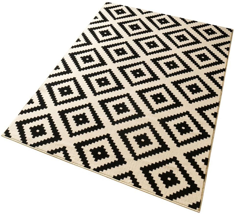 HANSE Home Teppich »Raute«, rechteckig, 9 mm Höhe, Läufer, Kurzflor, Skandi, Raute, Wohnzimmer, Schlafzimmer, Flur
