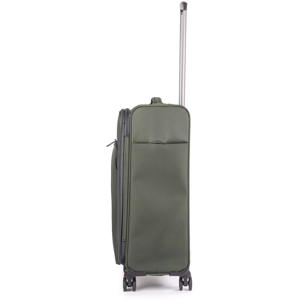 Stratic Weichgepäck-Trolley »Mix M, dark green«, 4 Rollen