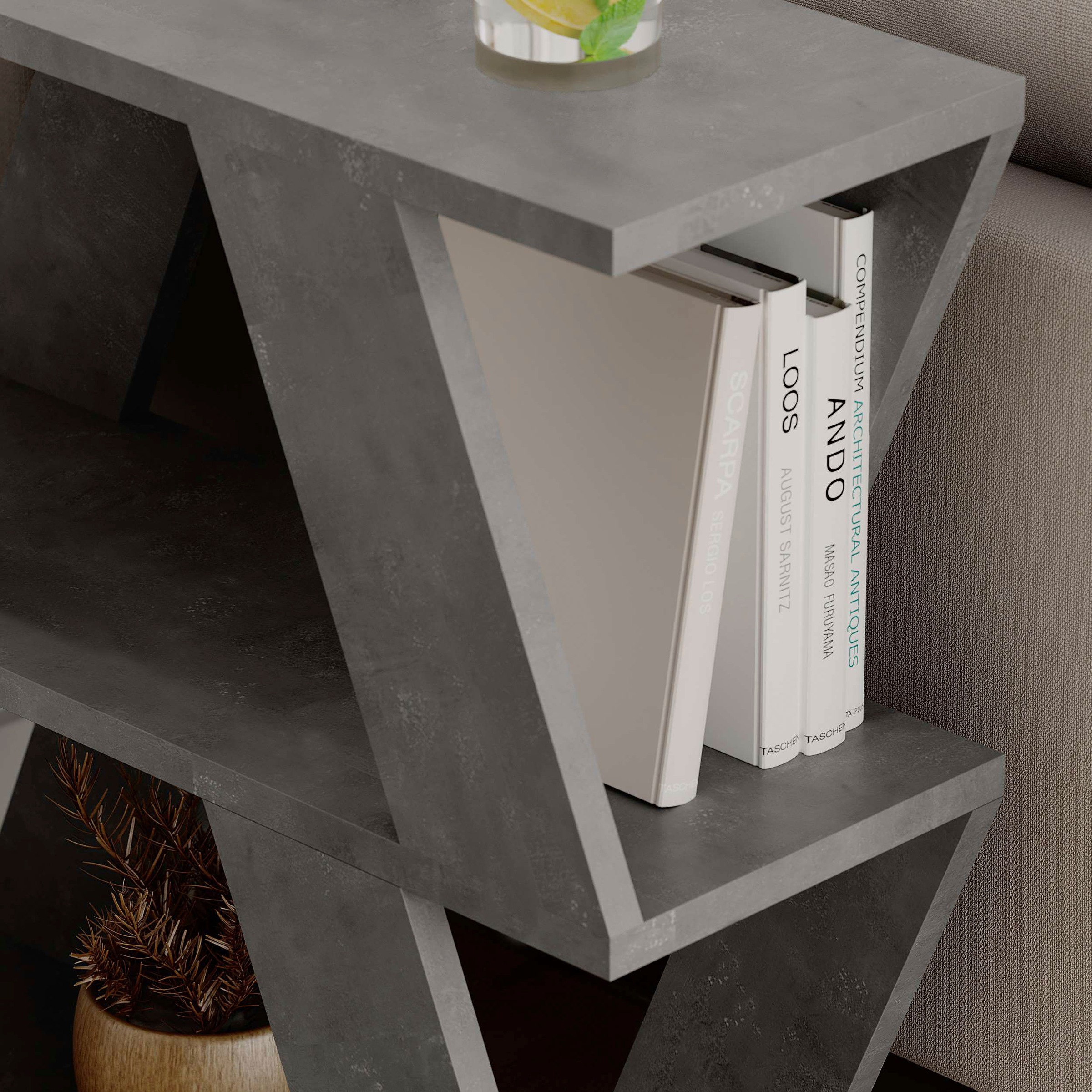 Decortie Beistelltisch »LAZENA BEISTELLTISCH«, (Packung, 1 St.), Leichte Montage, Lagerung, Platzsparend