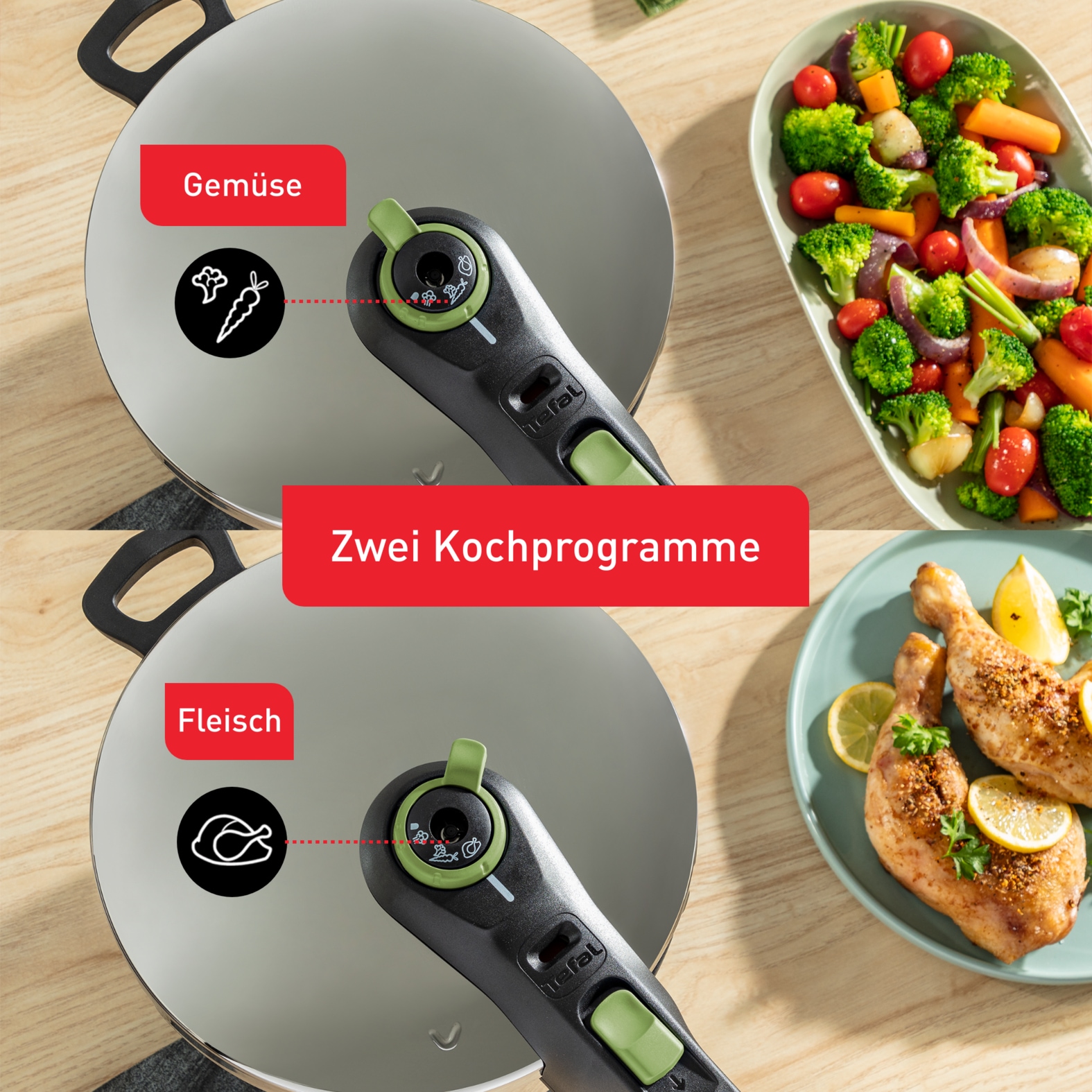 Tefal Schnellkochtopf »Secure Trendy« 1 Stk. tlg. Edelstahl
