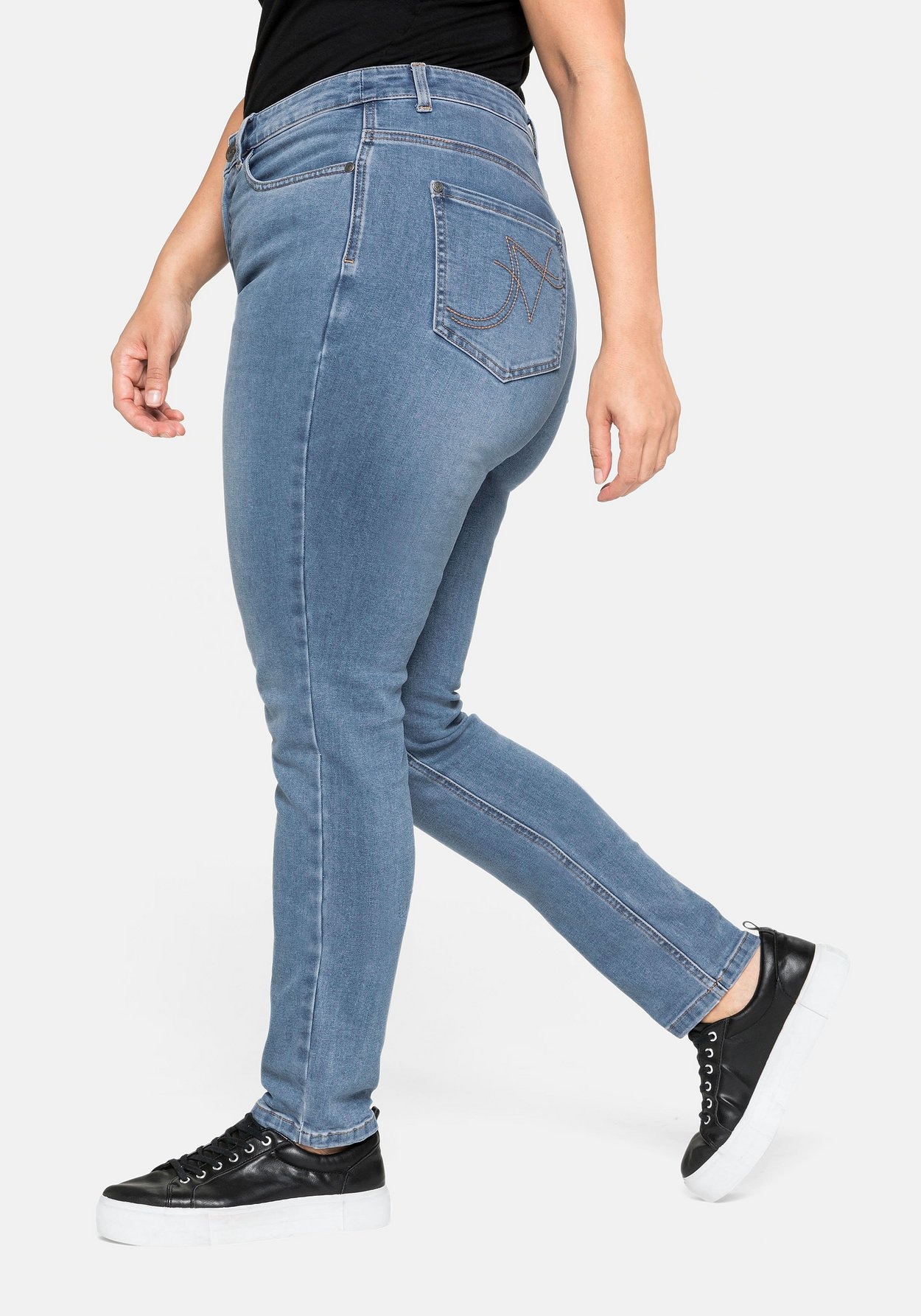 Sheego Stretch-Jeans »Jeans Super elastisches Power-Stretch-Material«, Super elastisches Power-Stretch-Material