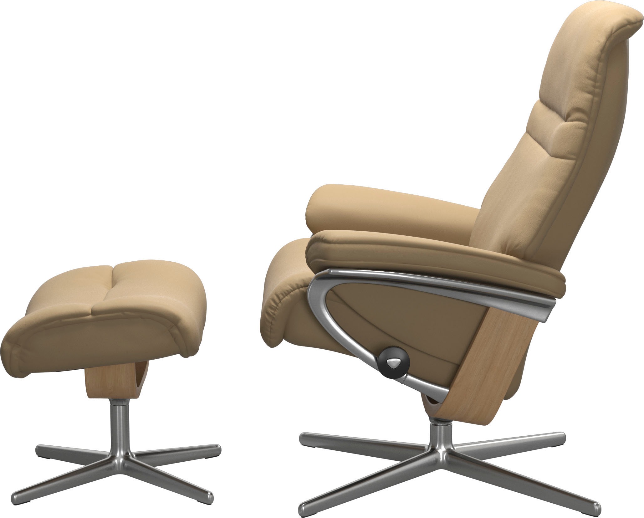 Stressless® Fußhocker »Sunrise«, mit Cross Base, Größe S, M & L, Holzakzent Eiche