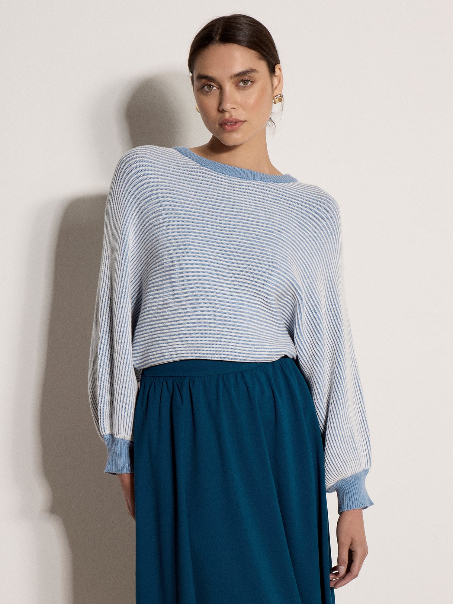 Apricot Fledermauspullover »Pullover mit Fledermausärmeln« mit Streifen