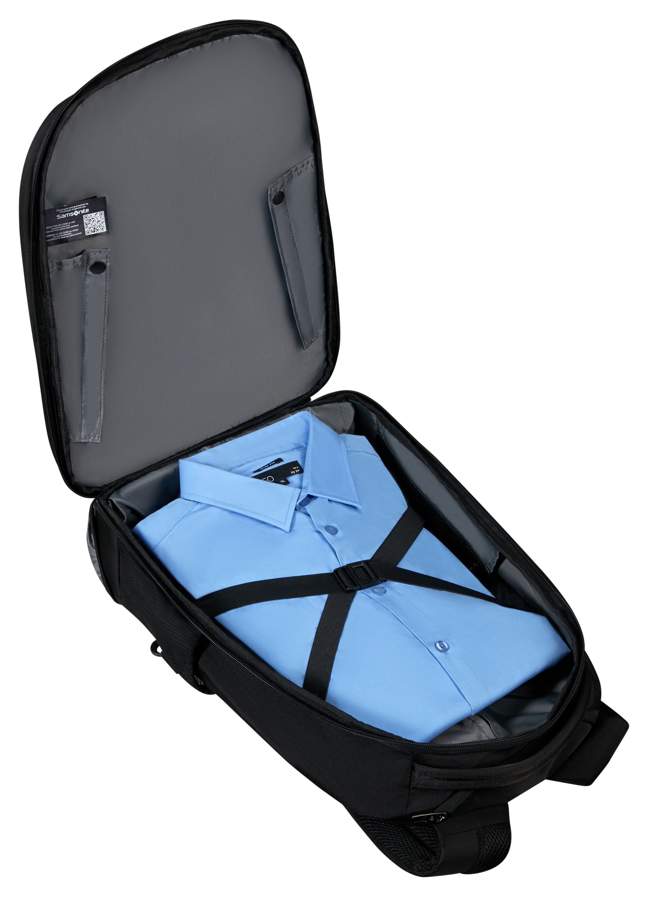 Samsonite Laptoprucksack »GUARDIT 3.0 mit Trolleyfunktion«, 2 Rollen Teleskopgriff Businessrucksack