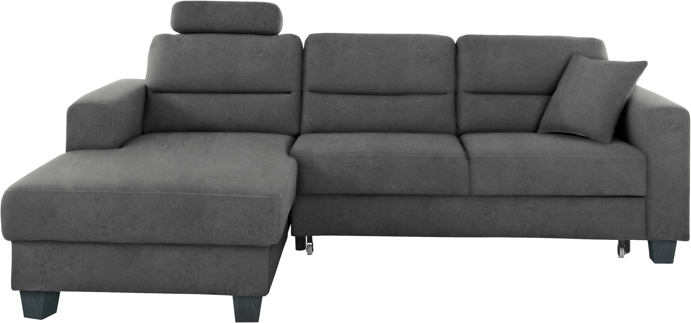 TRENDMANUFAKTUR Ecksofa »Chamber, zeitlos und modern, hoher Sitzkomfort, L-Form«, wahlweise mit Schlaffunktion