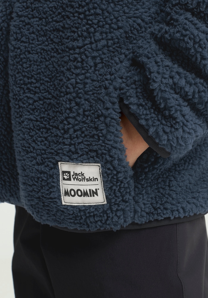 Jack Wolfskin Fleecejacke »MOOMIN ICE CURL K«, mit Kapuze