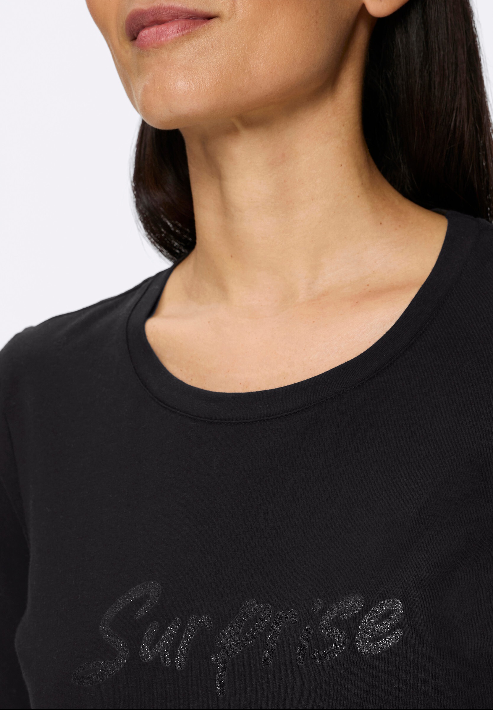 heine T-Shirt »Shirt 3/4-Arm-Shirt mit Schriftzug«