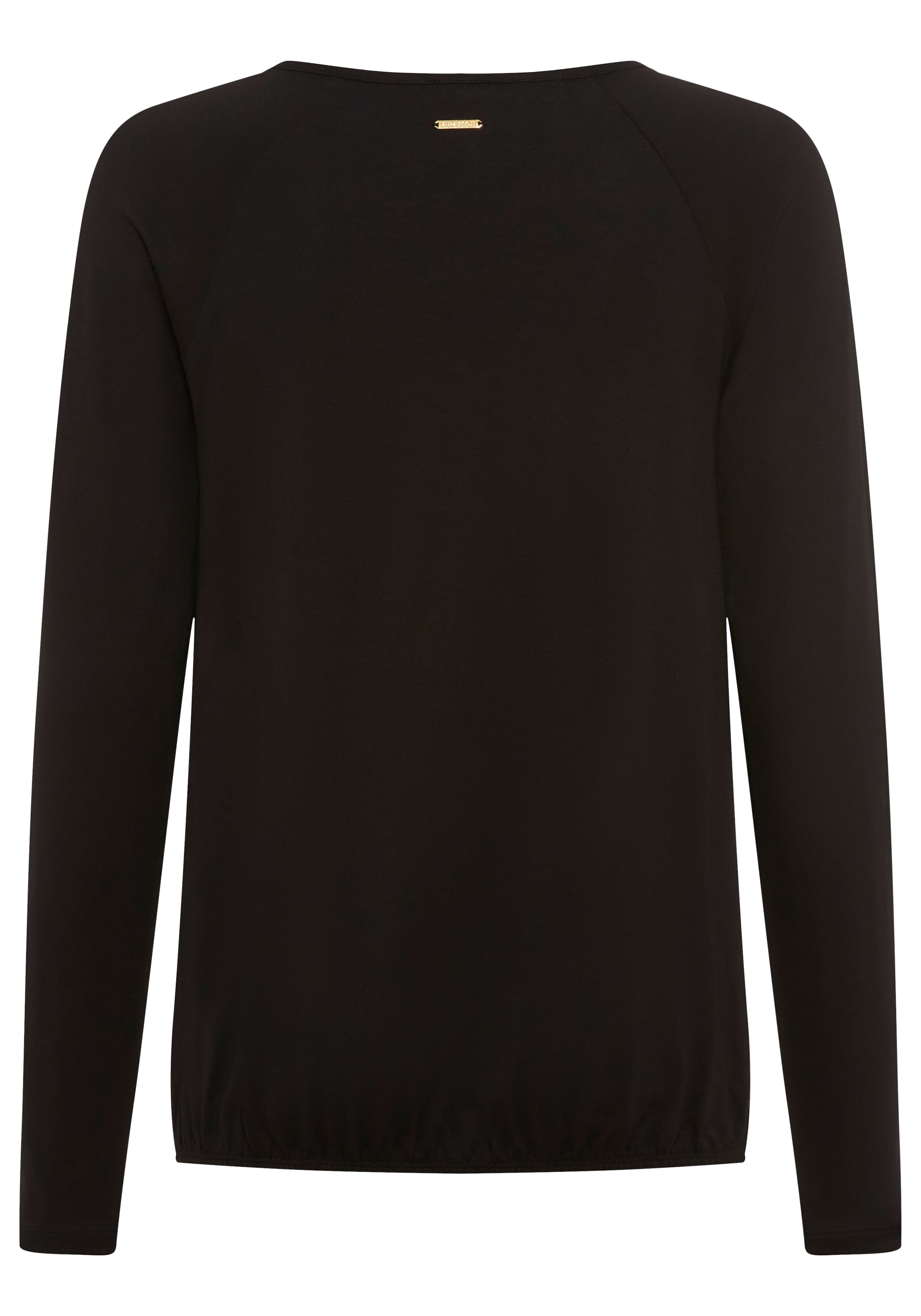 Laura Scott Longsleeve mit Schmuckelement, elastischer Bund