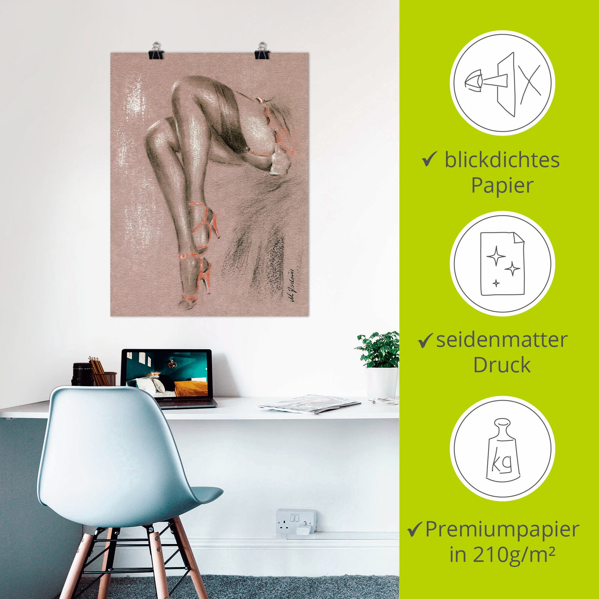 Artland Wandbild »Erotisches in High Heels« Frau 1 Stk. tlg. als Leinwandbild, Poster in verschied. Größen