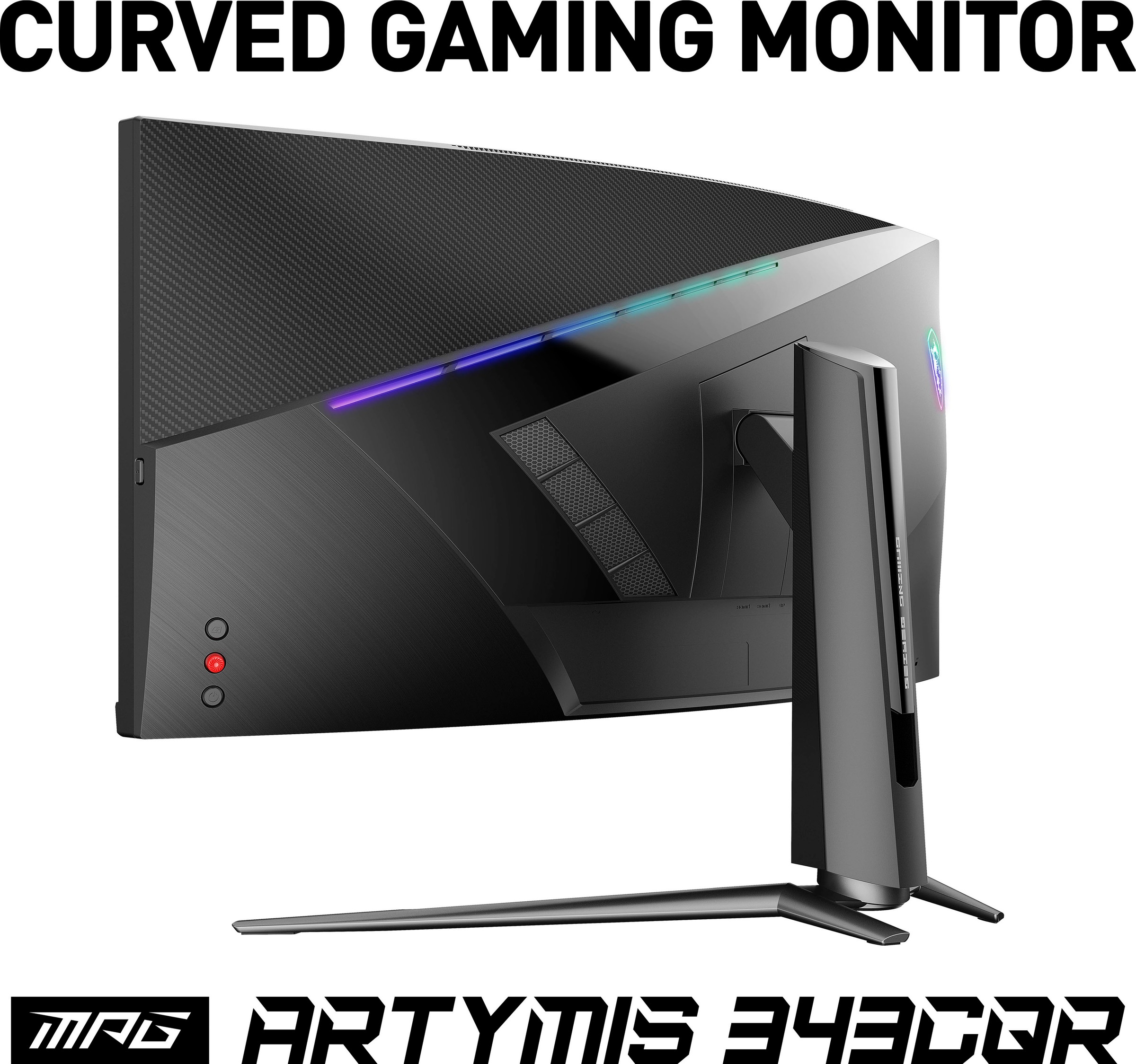 MSI Curved-Gaming-LED-Monitor »MPG Artymis 343CQR«, 86 cm/34 Zoll, 3440 x 1440 px, UWQHD, 1 ms Reaktionszeit, 165 Hz, höhenverstellbar, 3 Jahre Herstellergarantie