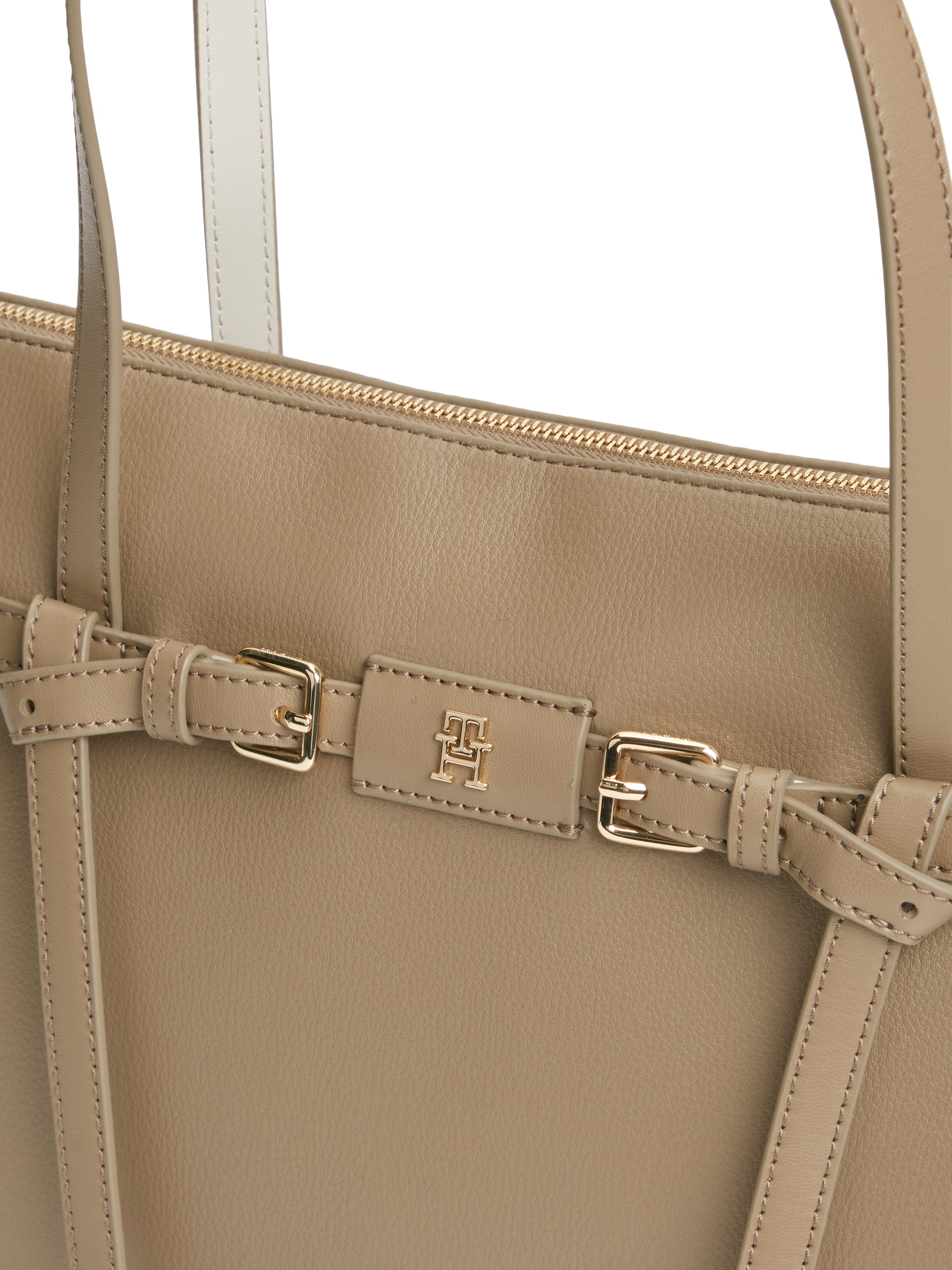 Tommy Hilfiger Handtasche »TH BUCKLE TOTE« Damen Schultertasche, mit Zierschnalle und TH-Schmuckelement