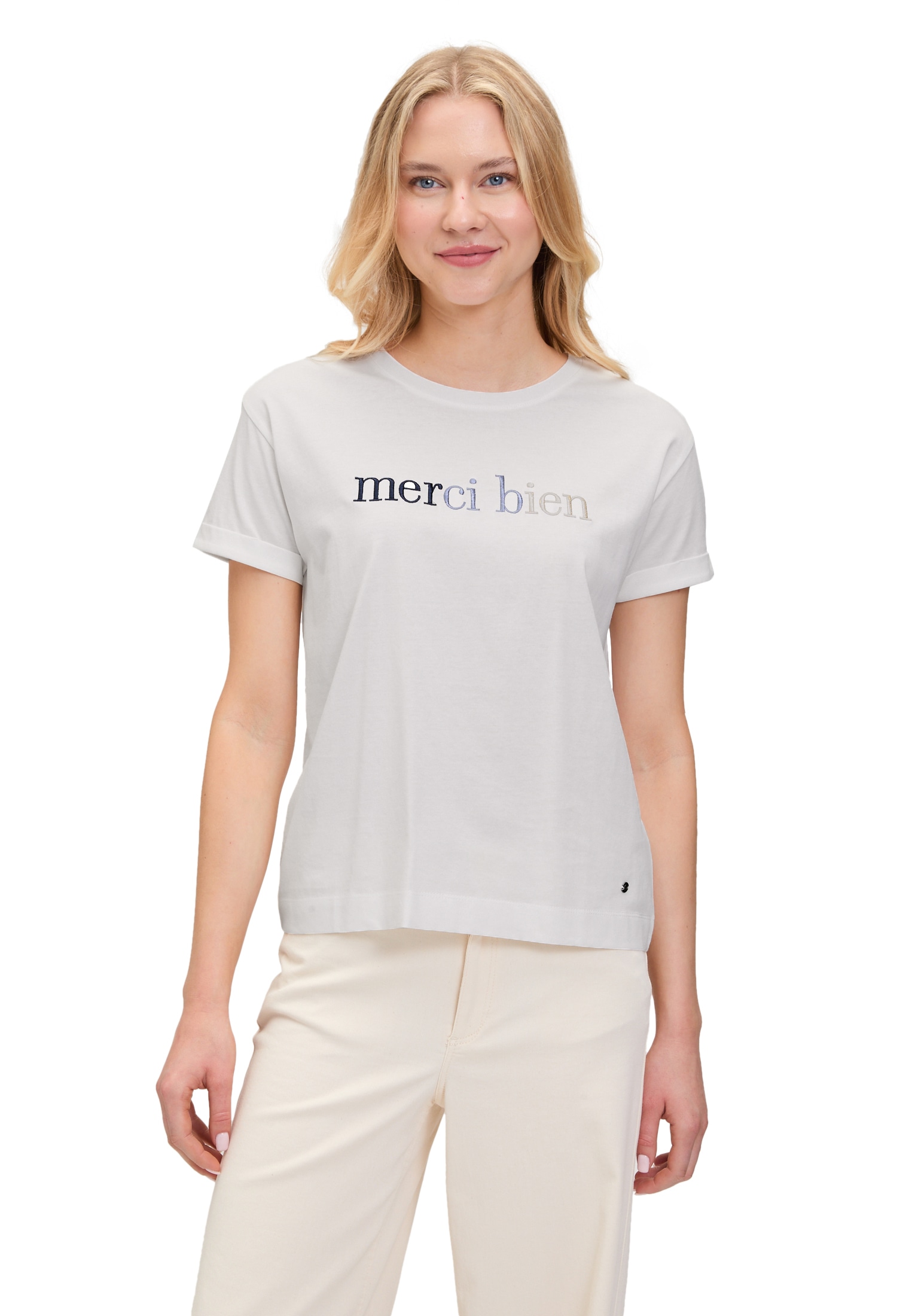 Betty&Co Langarmshirt »Casual-Shirt mit Stickerei«