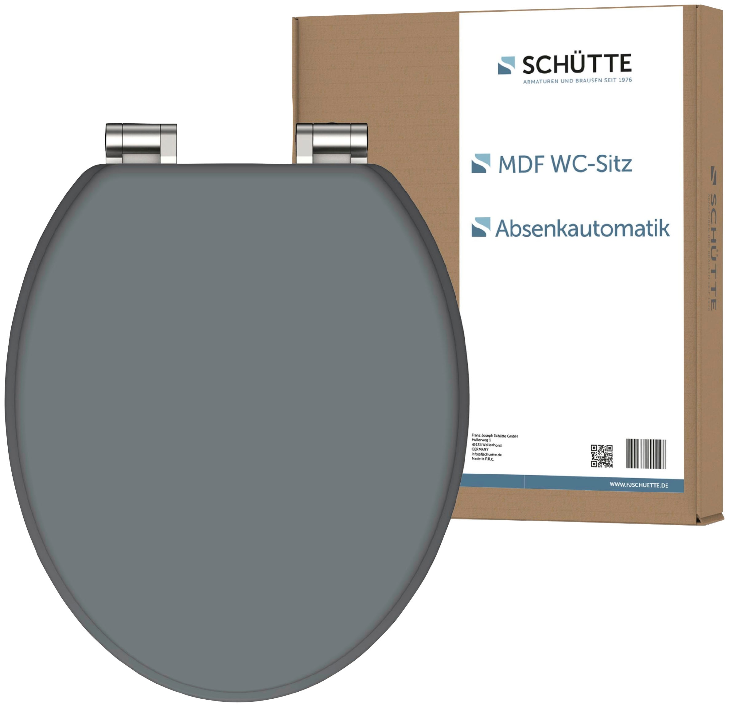 Schütte WC-Sitz "SPIRIT GREY" Toilettendeckel, mit Absenkautomatik