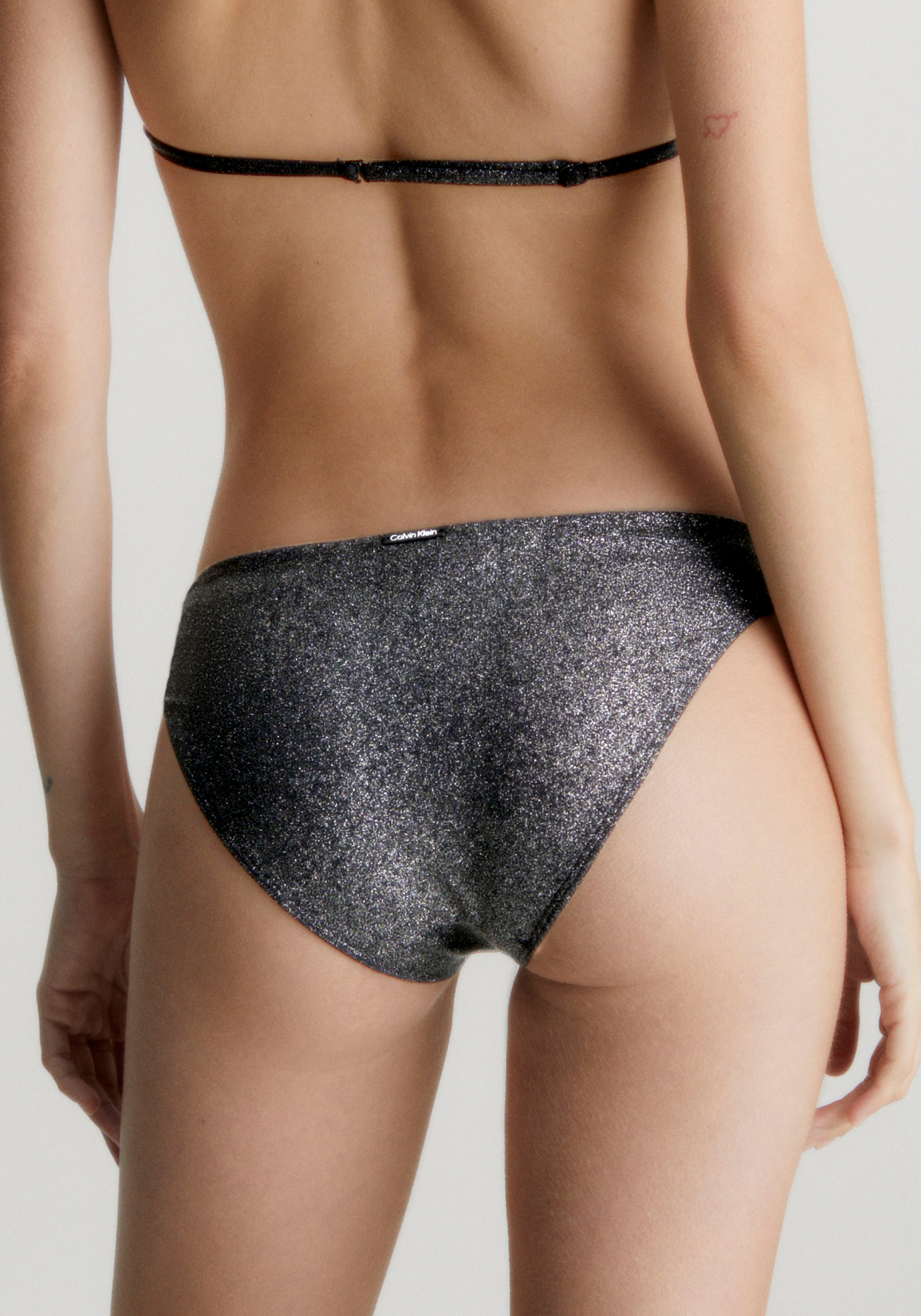 Calvin Klein Swimwear Bikini-Hose »BIKINI«, in glitzernder Optik