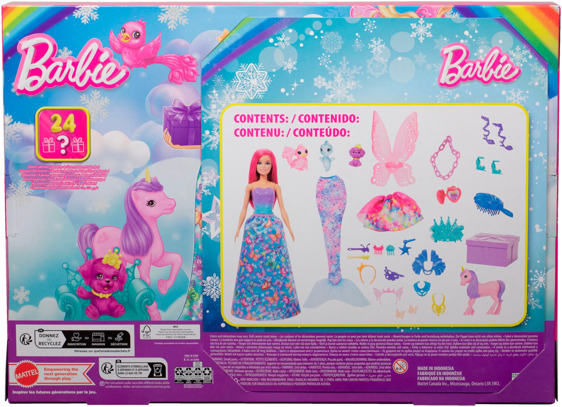 Barbie Spielzeug-Adventskalender »Barbie Dreamtopia«, ab 3 Jahren