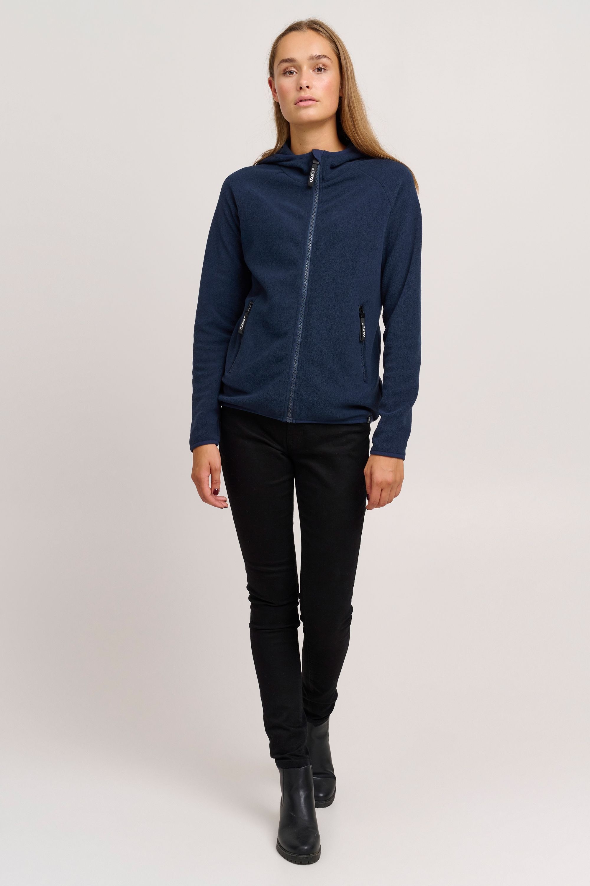 OXMO Fleecejacke »Fleecejacke OXFinja«, mit Kapuze