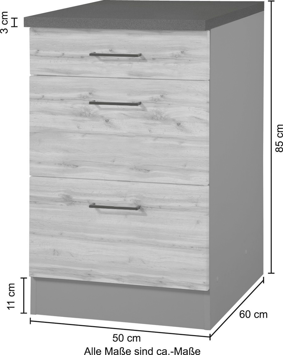 KOCHSTATION Unterschrank »KS-Trier«, Breite 50 cm