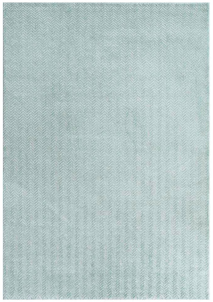 Carpet City Teppich »Friseé-Teppich FANCY805«, rechteckig, 12 mm Höhe, Läufer, Kurzflor, Einfarbig, 3D-Optik, Zickzack Look, Wohnzimmer