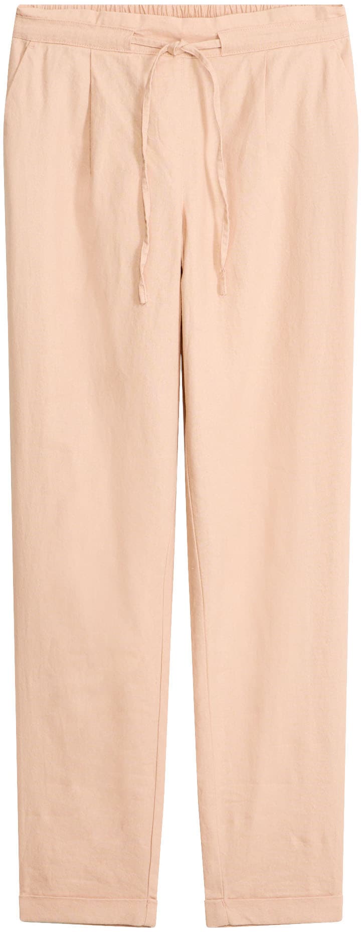 bonprix Leinenhose »Leinenhose«  aus Leinen und Baumwolle, Regular Fit, mit elastischem Gummibund
