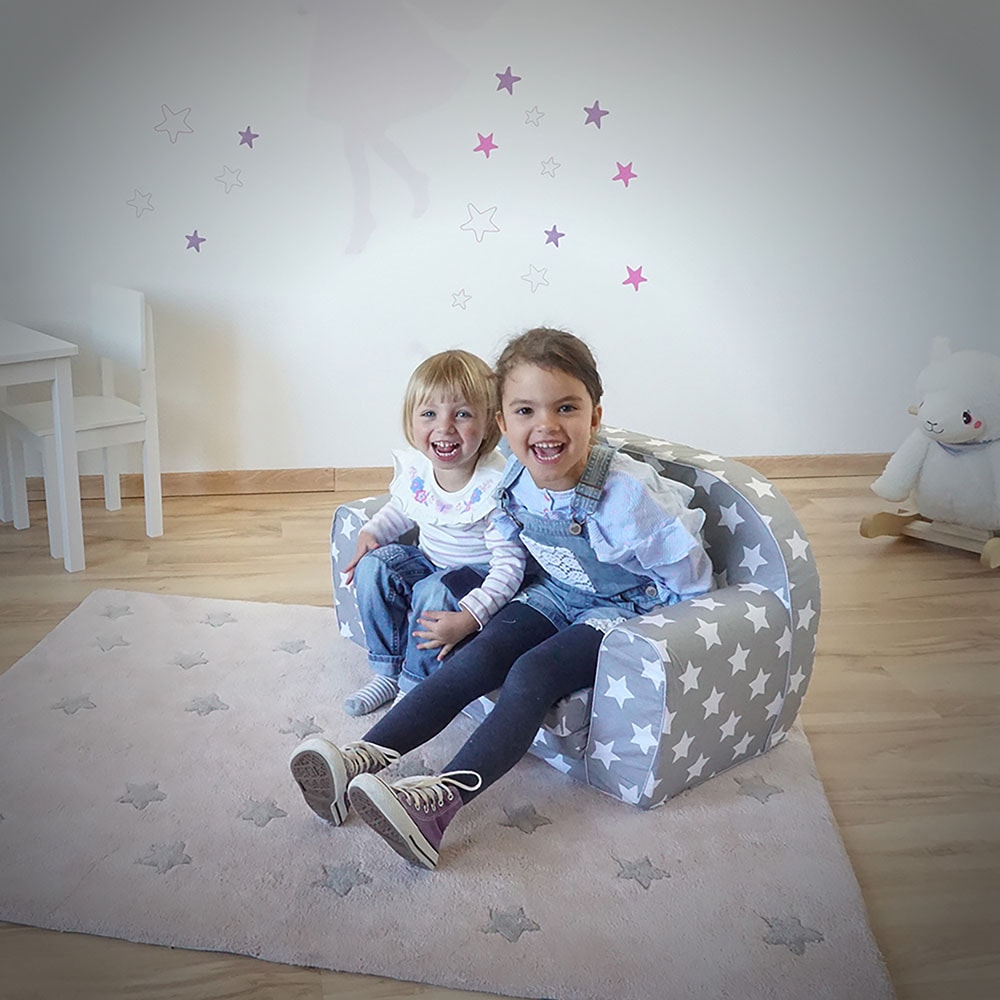 Knorrtoys® Sofa »Grey White Stars«, Kinder; bei für Europe Made ♕ in