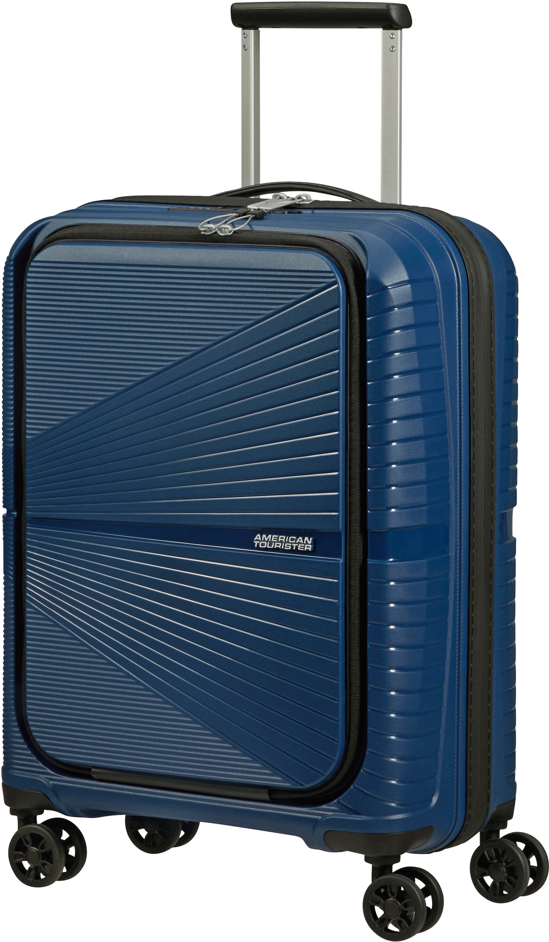 American Tourister® Hartschalen-Trolley »AIRCONIC 55«, 4 Rollen, mit 15,6-Zoll Laptopfach, Tabletfach und USB-Schleuse