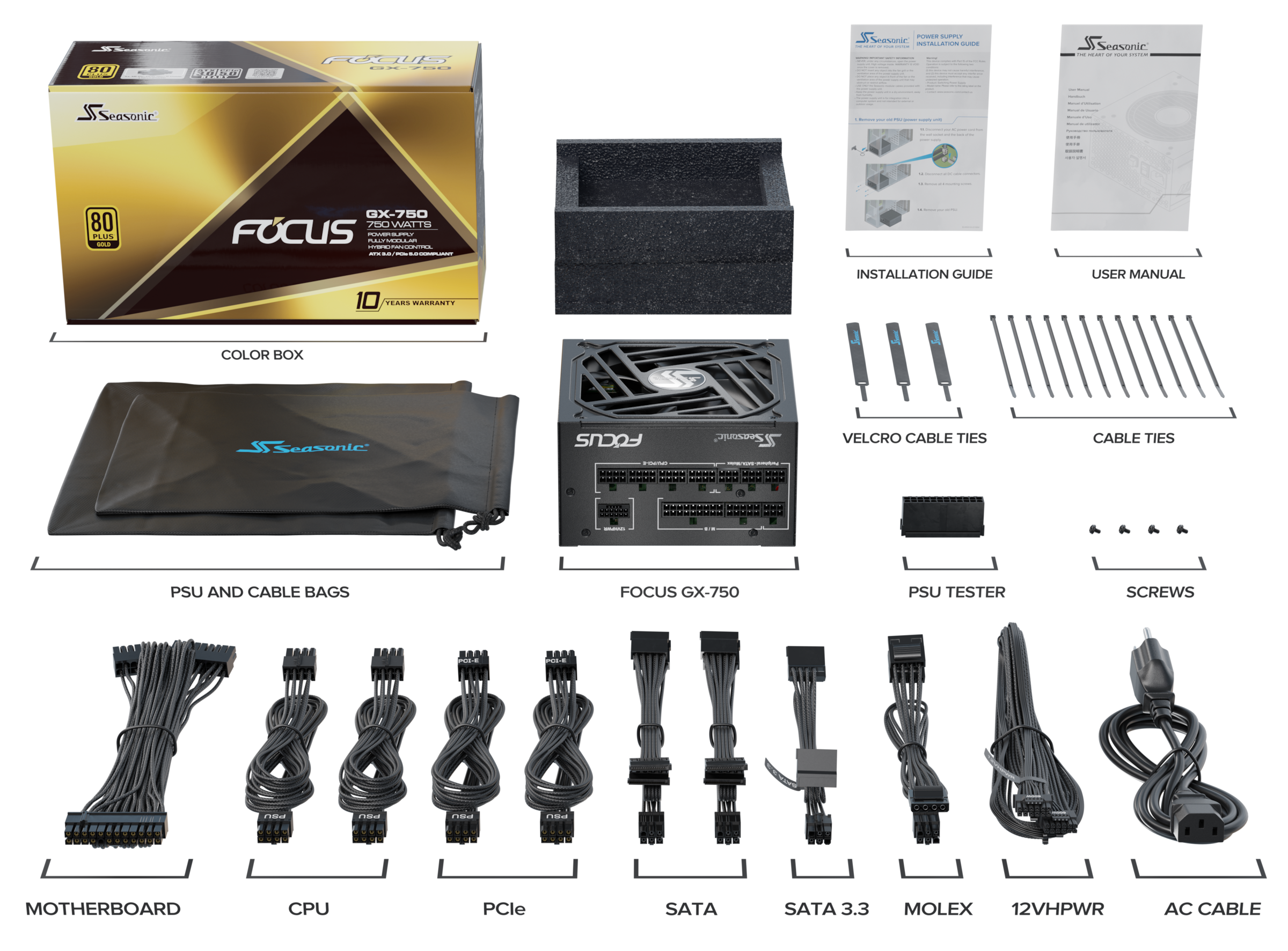 Seasonic PC-Netzteil »FOCUS-GX-750-ATX 3.0«