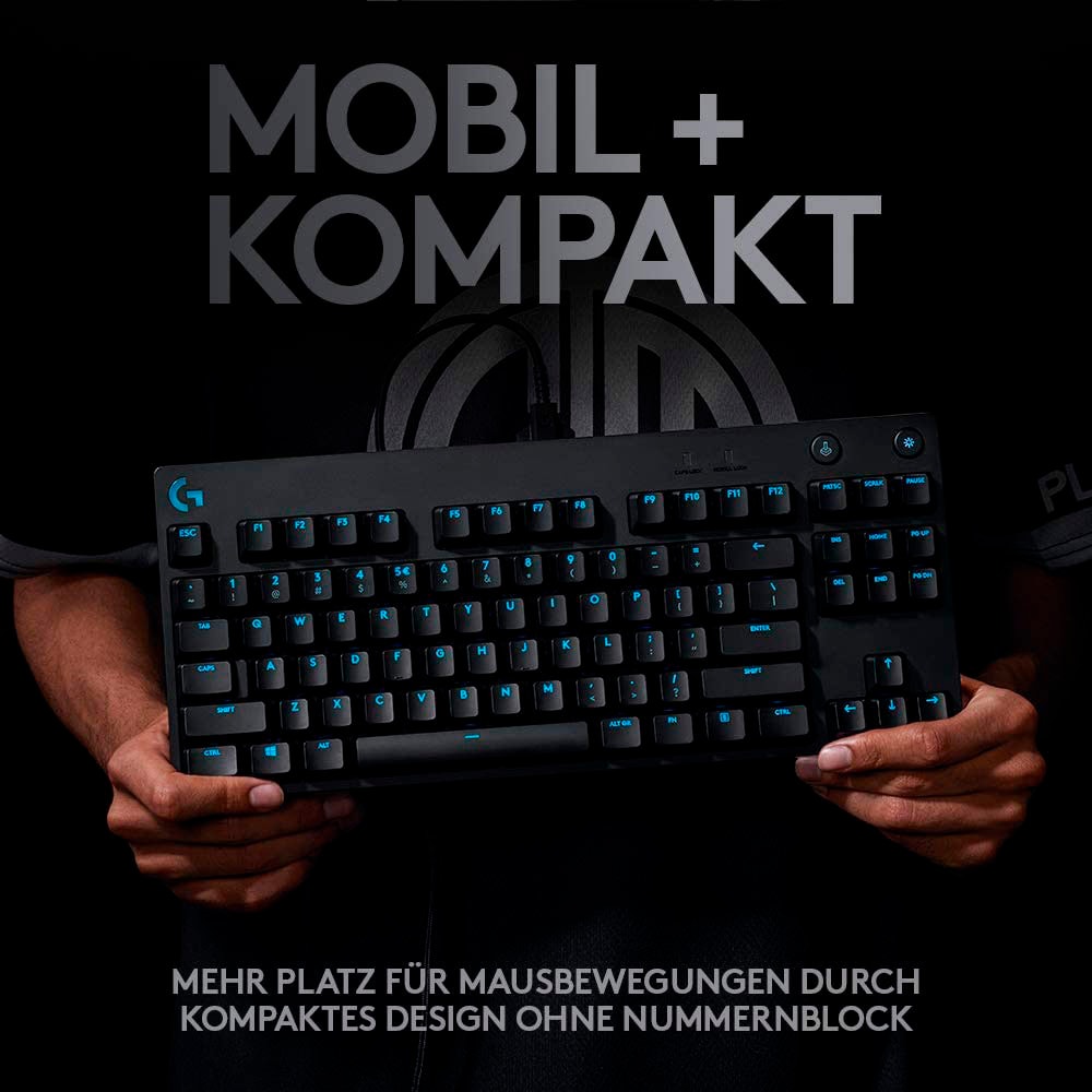 Logitech G Gaming-Tastatur »G PRO Mechanical Gaming Keyboard Clicky«, (Ziffernblock), Nummernblock