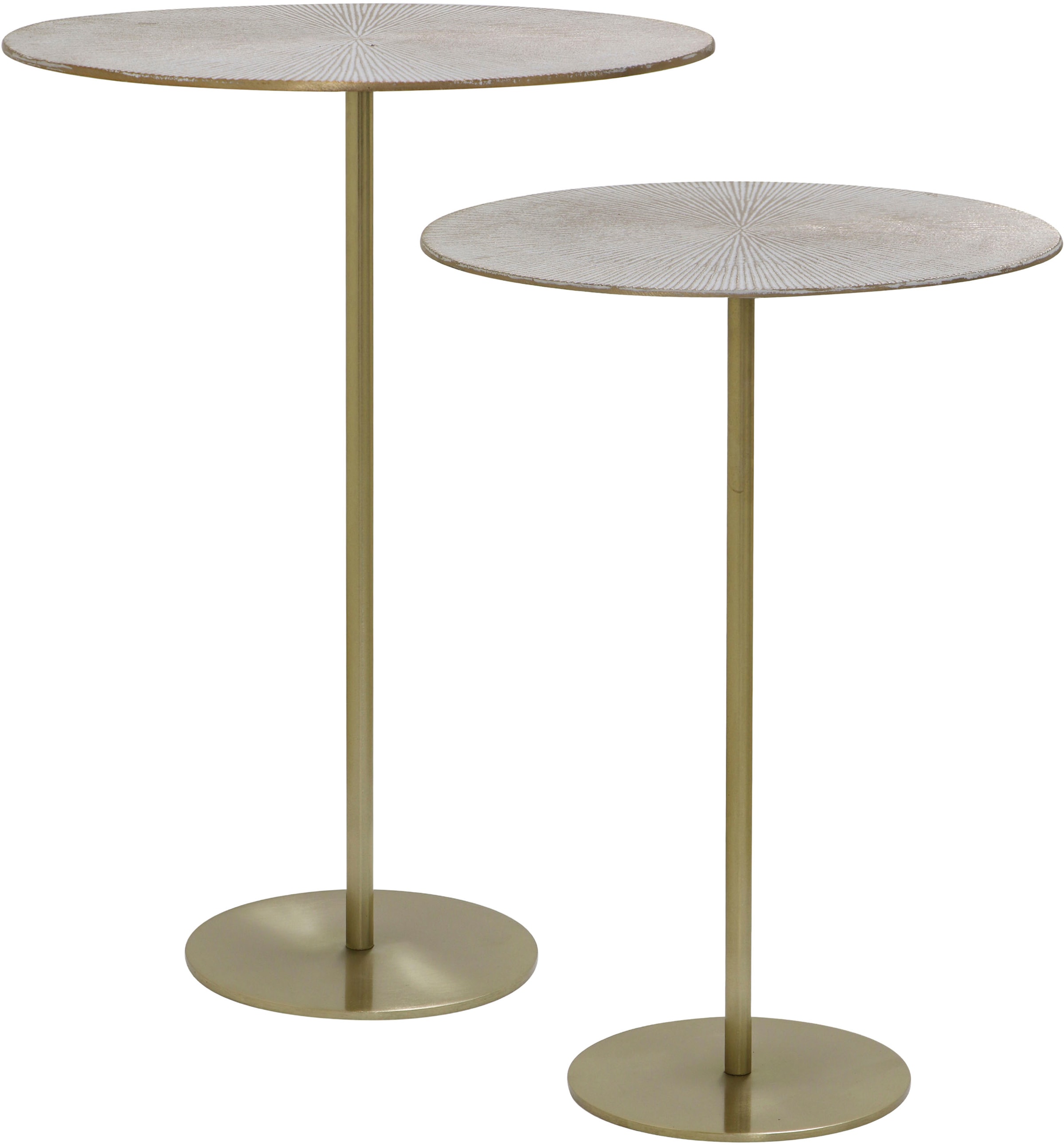 MIRRORS AND MORE Beistelltisch "SOLON" Set, 2, 6 Stk. tlg.