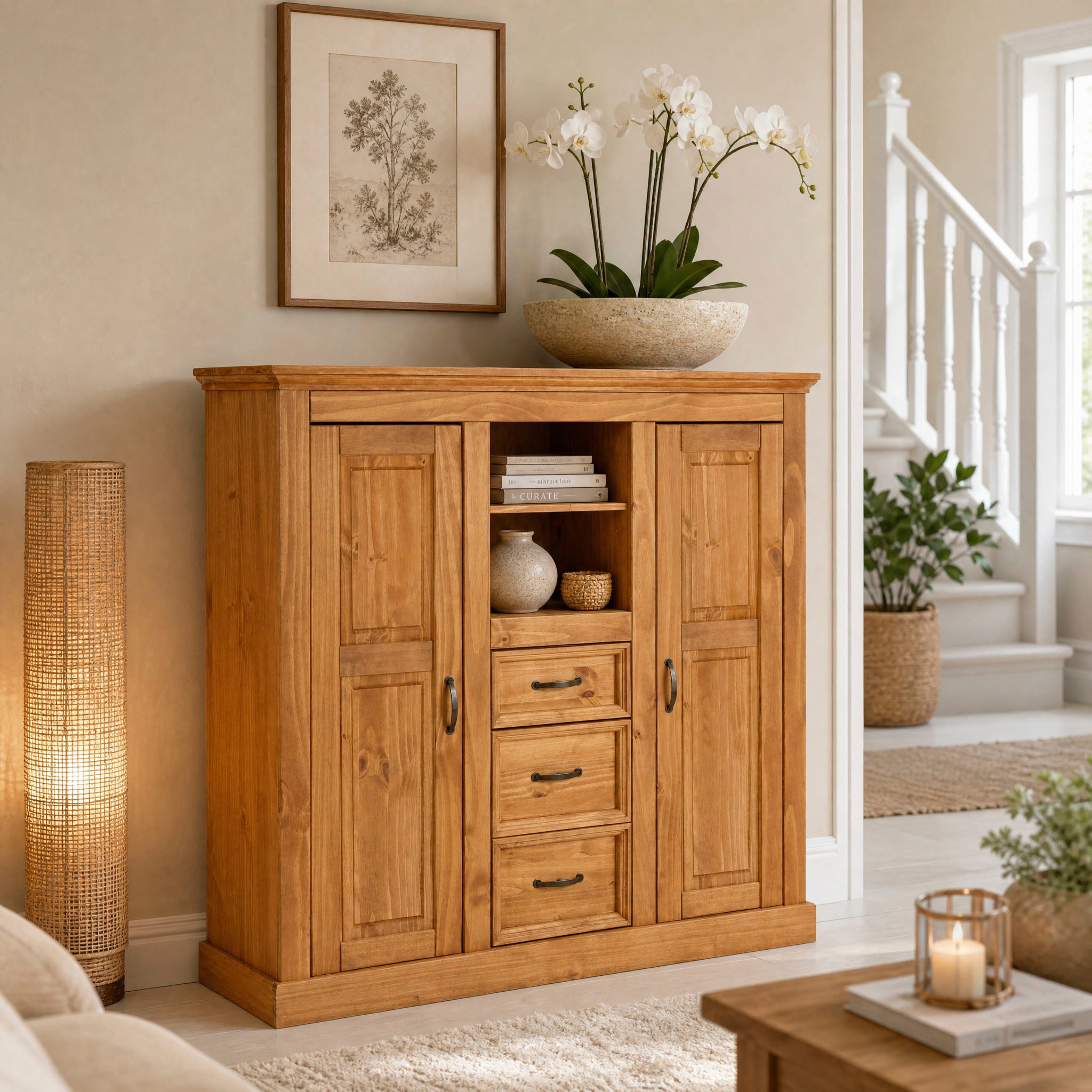 OTTO home Highboard »Selma« Stauraumschrank, Breite 130 cm
