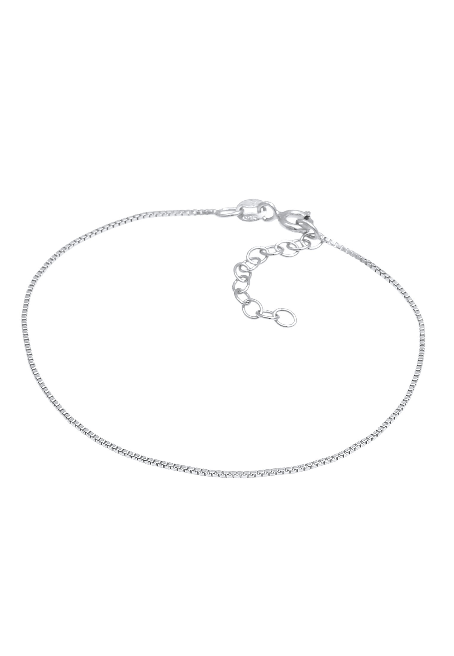Elli Armkette »Armband Venezianer Basic Rechteckige Glieder 925 Silber«