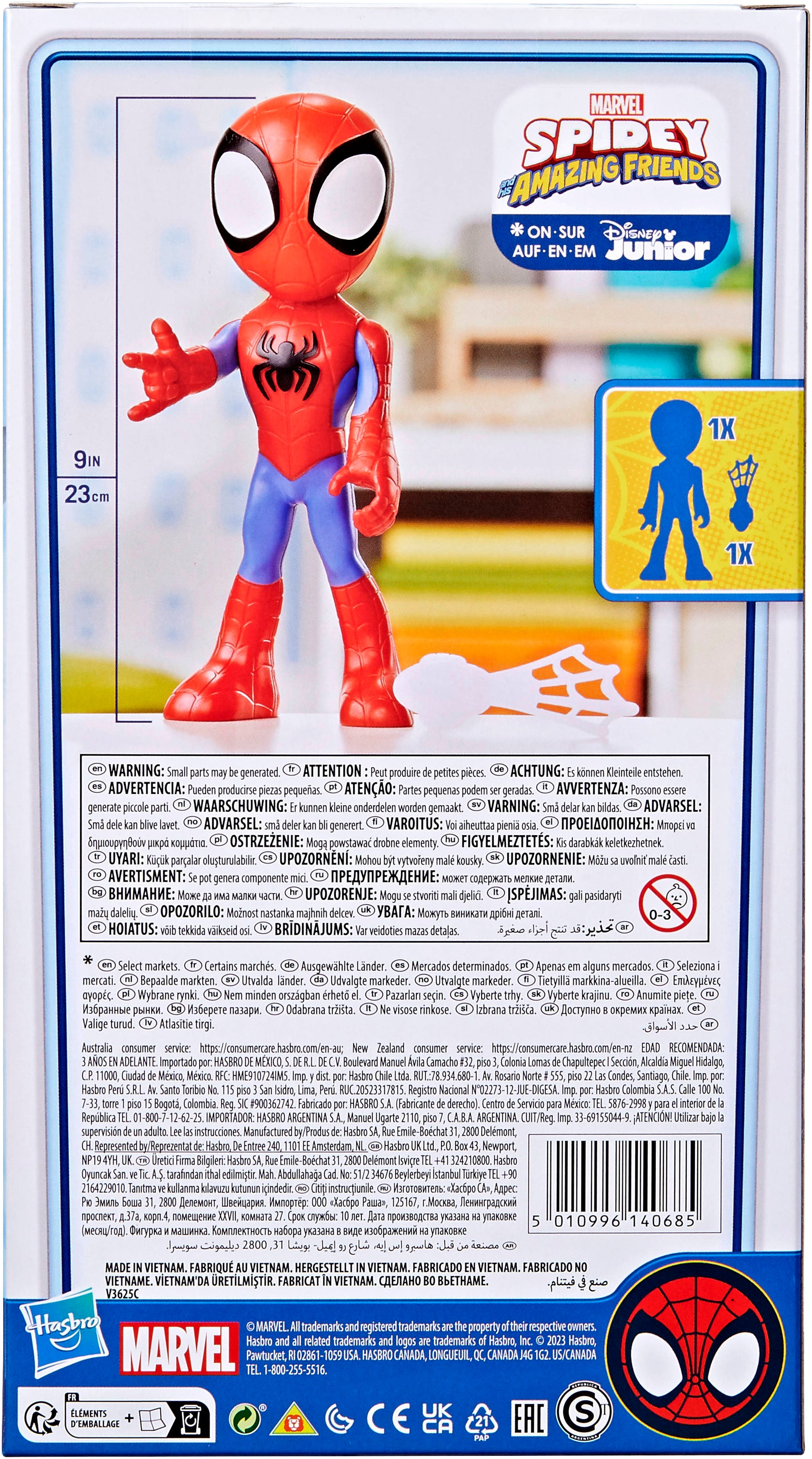 Hasbro Actionfigur »Marvel Spidey and His Amazing Friends, supergroße Spidey Action-Figur«